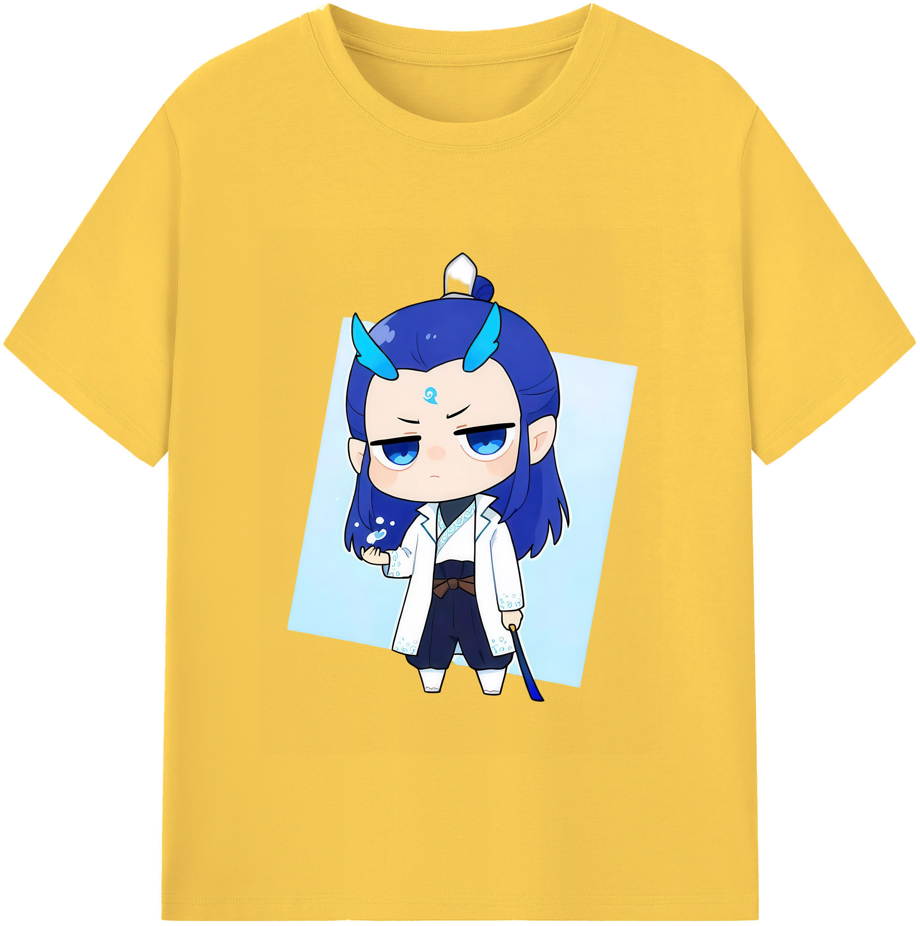 （画像用） Ne Zha 2 ナタ 魔童の大暴れ 綿100％半袖Tシャツ（フロントプリント）