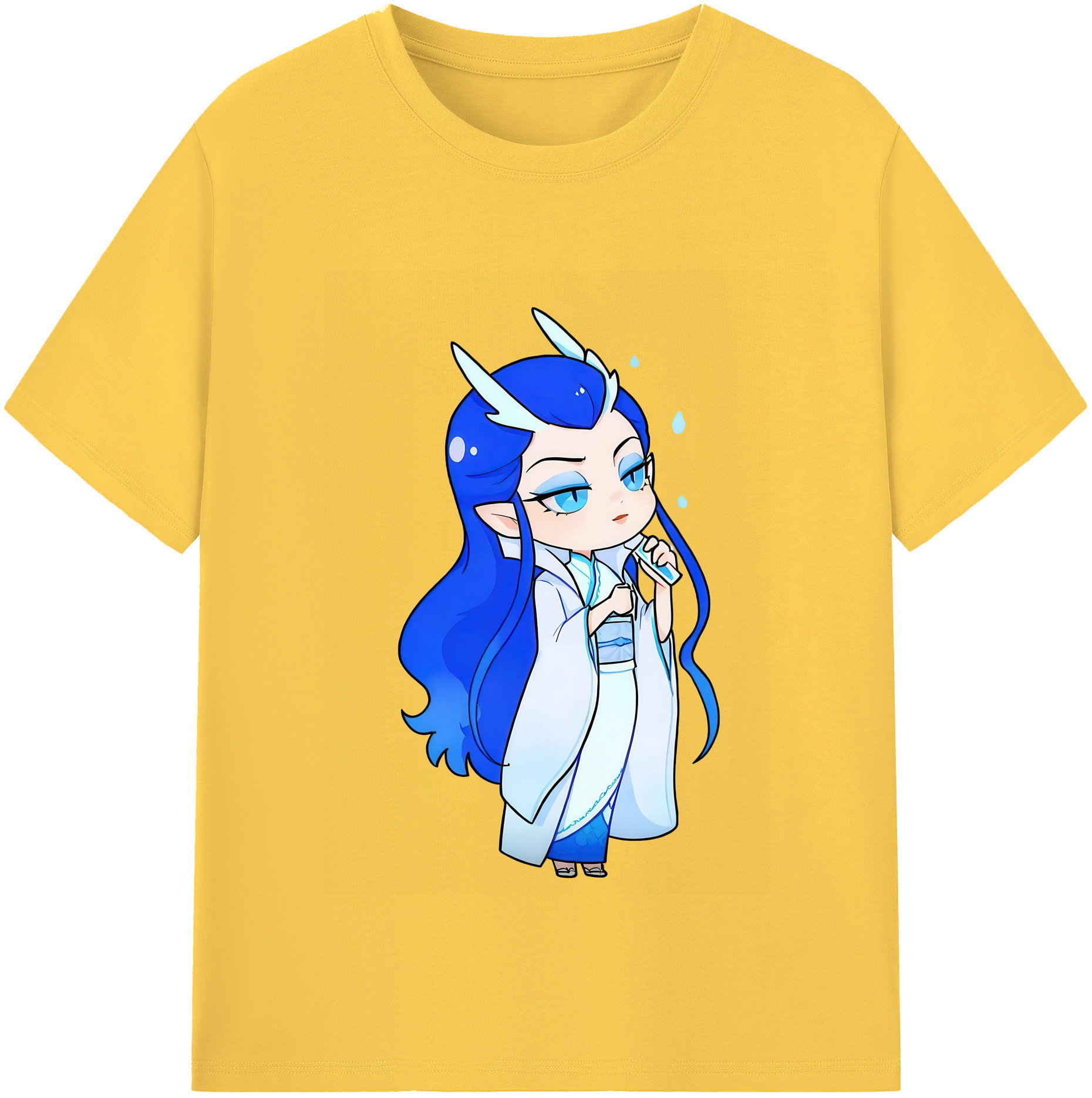 （画像用） Ne Zha 2 ナタ 魔童の大暴れ 綿100％半袖Tシャツ（フロントプリント）