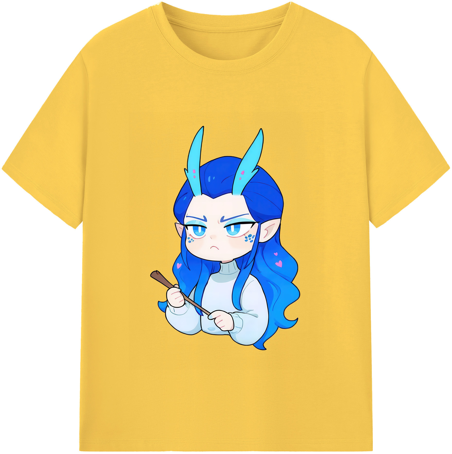 （画像用） Ne Zha 2 ナタ 魔童の大暴れ 綿100％半袖Tシャツ（フロントプリント）
