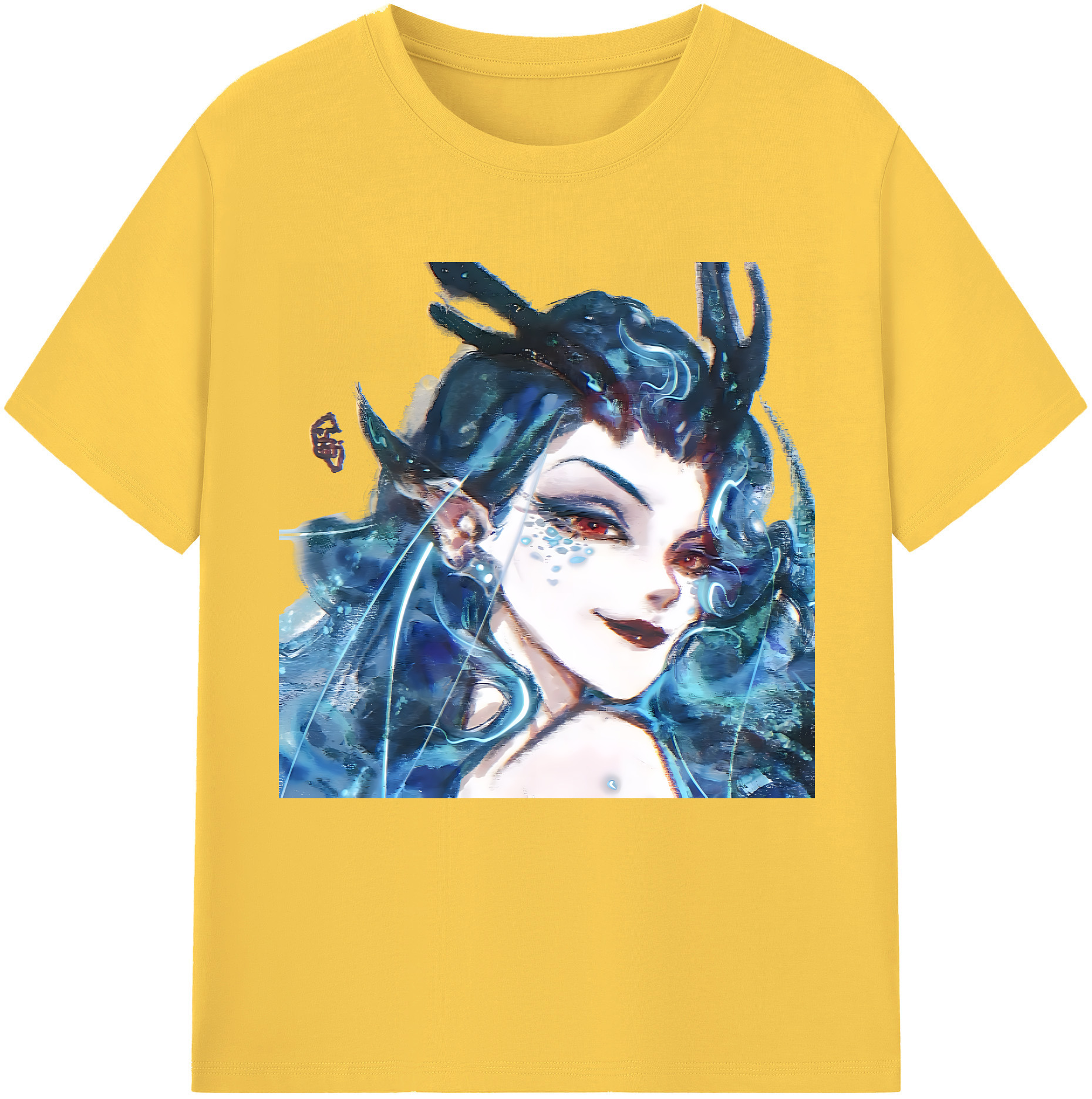 （画像用） Ne Zha 2 ナタ 魔童の大暴れ 綿100％半袖Tシャツ（フロントプリント）