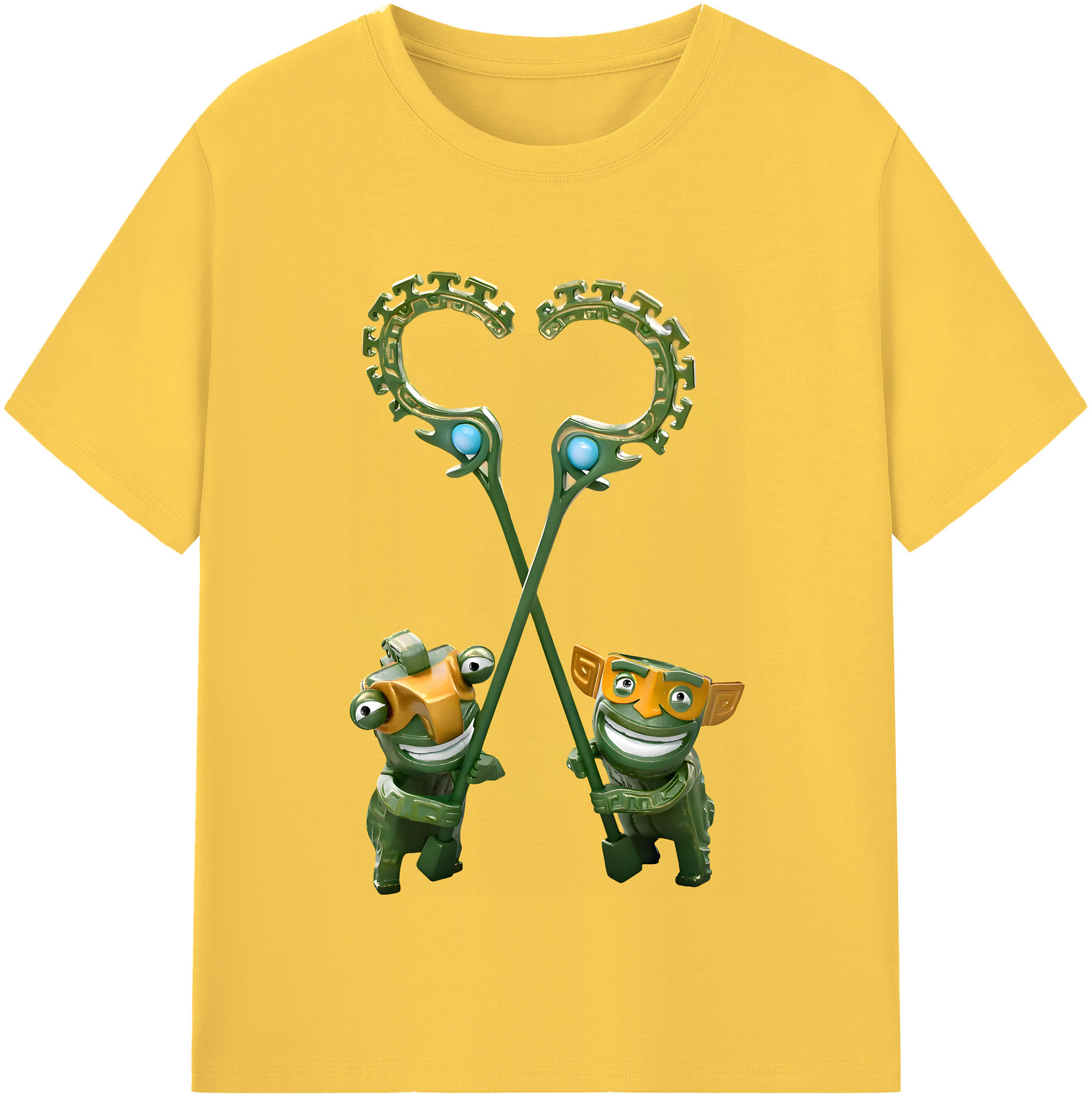 （画像用） Ne Zha 2 ナタ 魔童の大暴れ 綿100％半袖Tシャツ（フロントプリント）