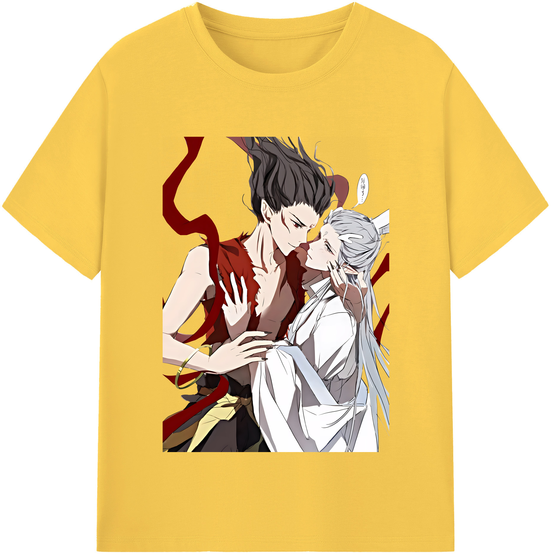 （画像用） Ne Zha 2 ナタ 魔童の大暴れ 綿100％半袖Tシャツ（フロントプリント）