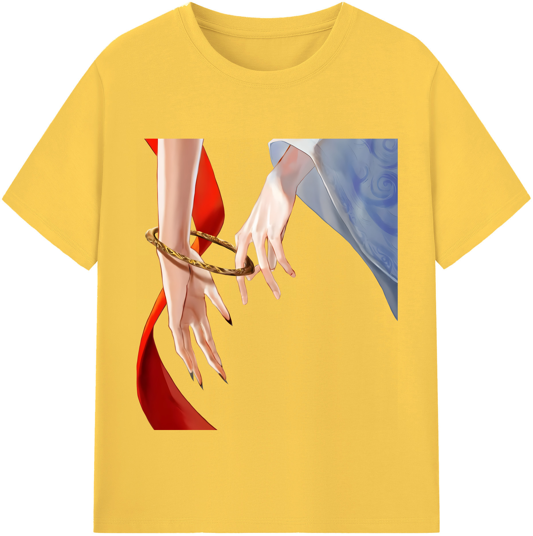 （画像用） Ne Zha 2 ナタ 魔童の大暴れ 綿100％半袖Tシャツ（フロントプリント）