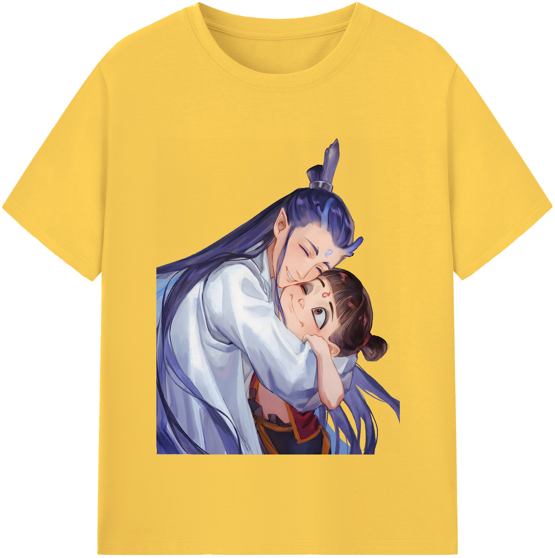（画像用） Ne Zha 2 ナタ 魔童の大暴れ 綿100％半袖Tシャツ（フロントプリント）