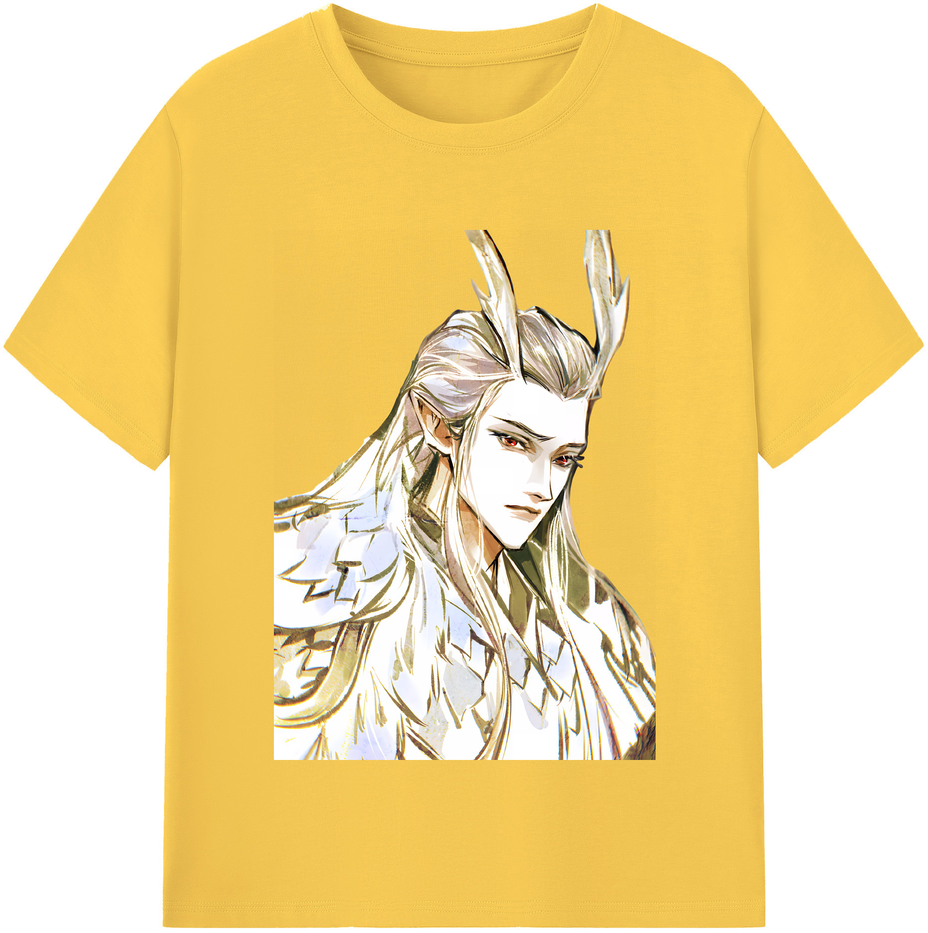 （画像用） Ne Zha 2 ナタ 魔童の大暴れ 綿100％半袖Tシャツ（フロントプリント）