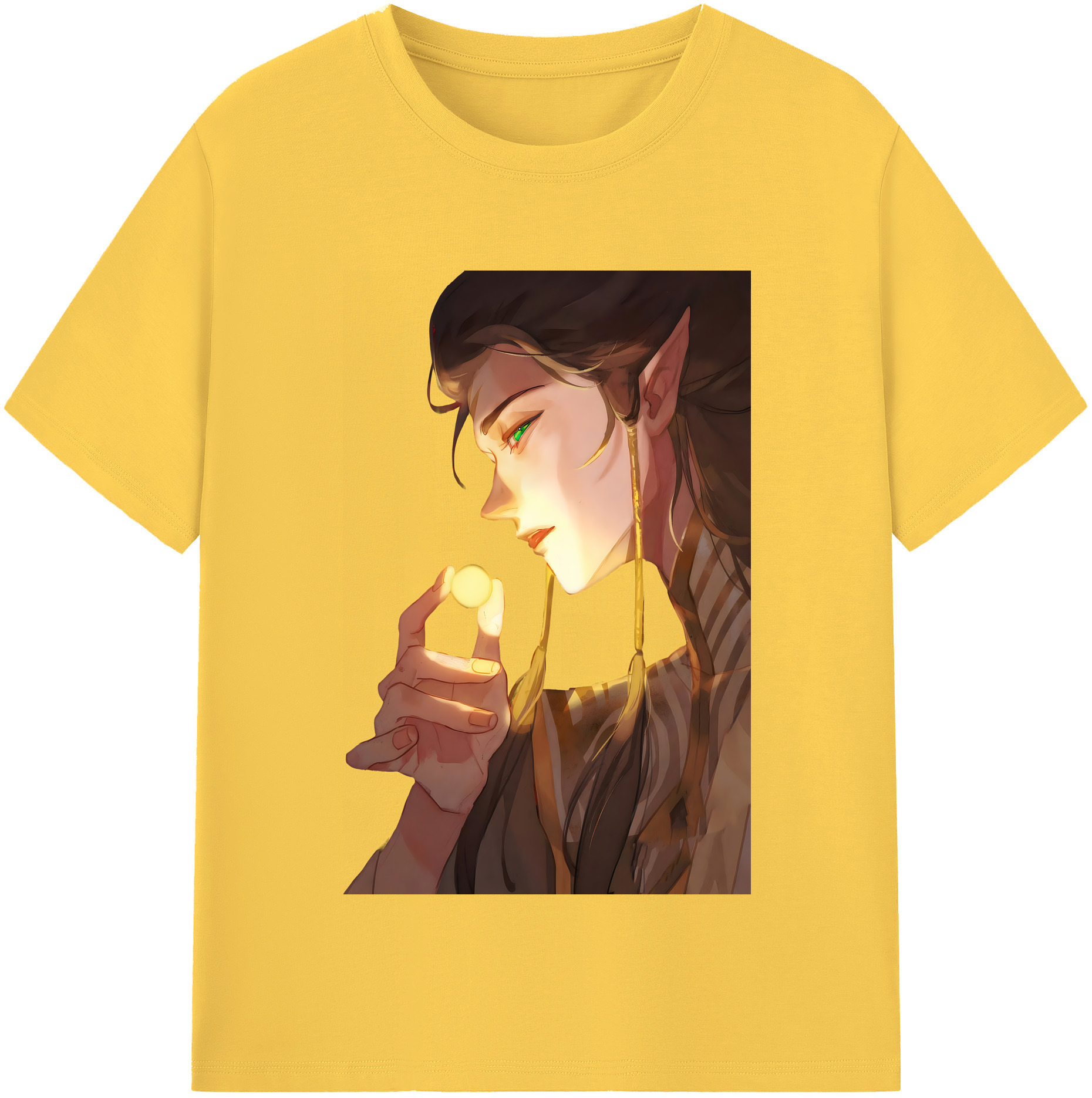 （画像用） Ne Zha 2 ナタ 魔童の大暴れ 綿100％半袖Tシャツ（フロントプリント）