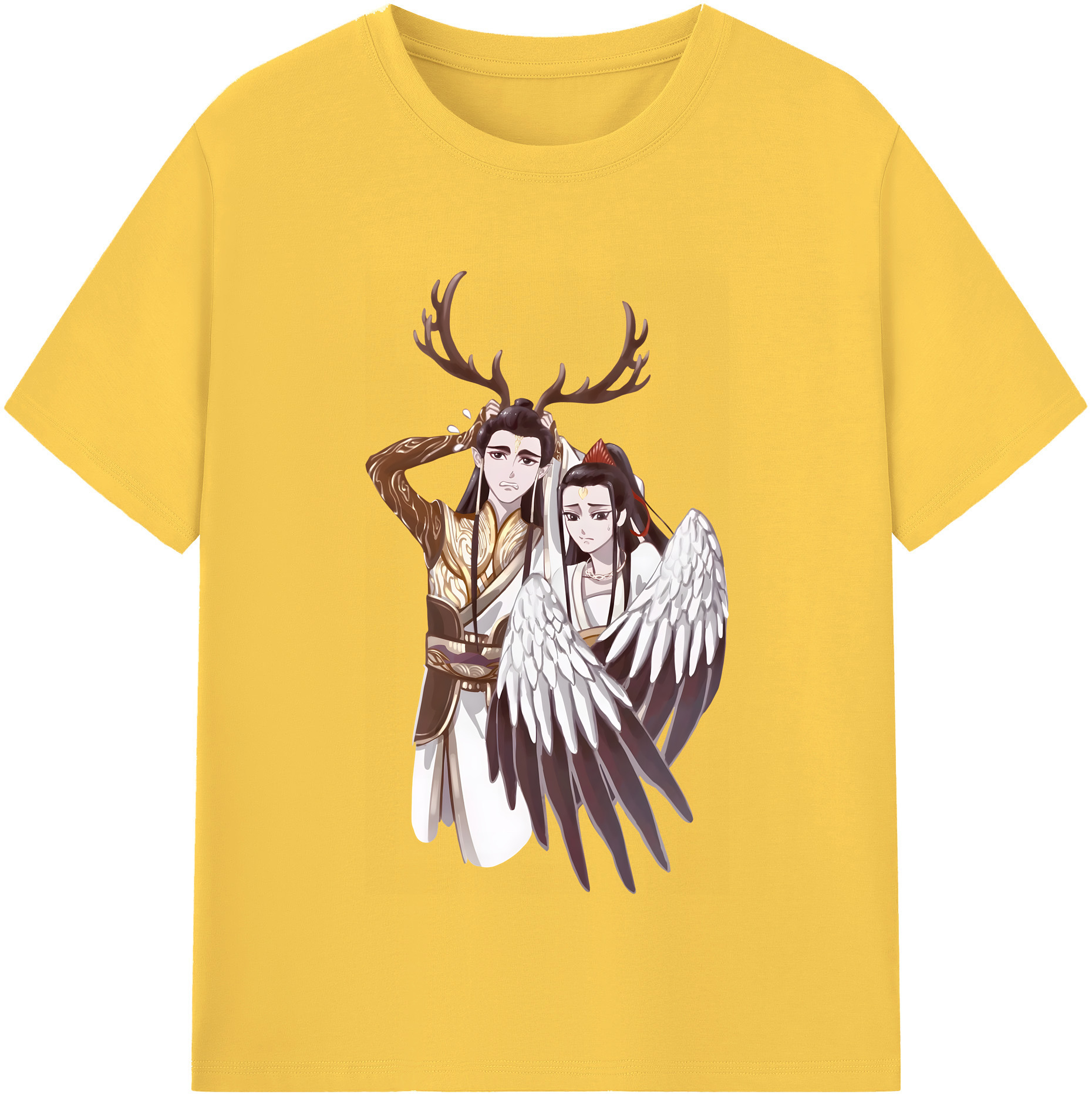 （画像用） Ne Zha 2 ナタ 魔童の大暴れ 綿100％半袖Tシャツ（フロントプリント）