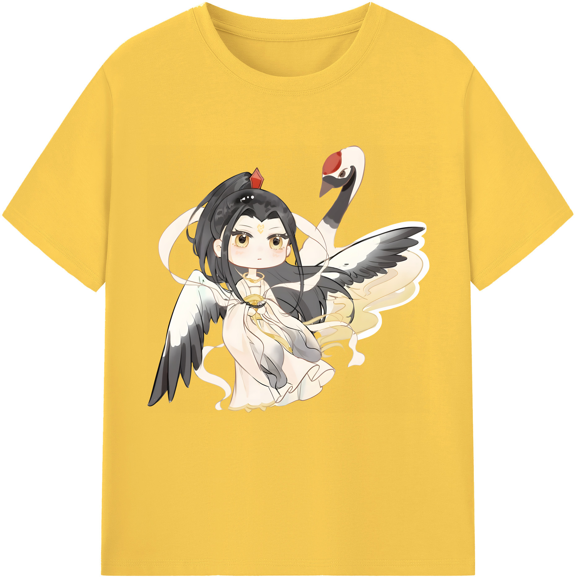 （画像用） Ne Zha 2 ナタ 魔童の大暴れ 綿100％半袖Tシャツ（フロントプリント）