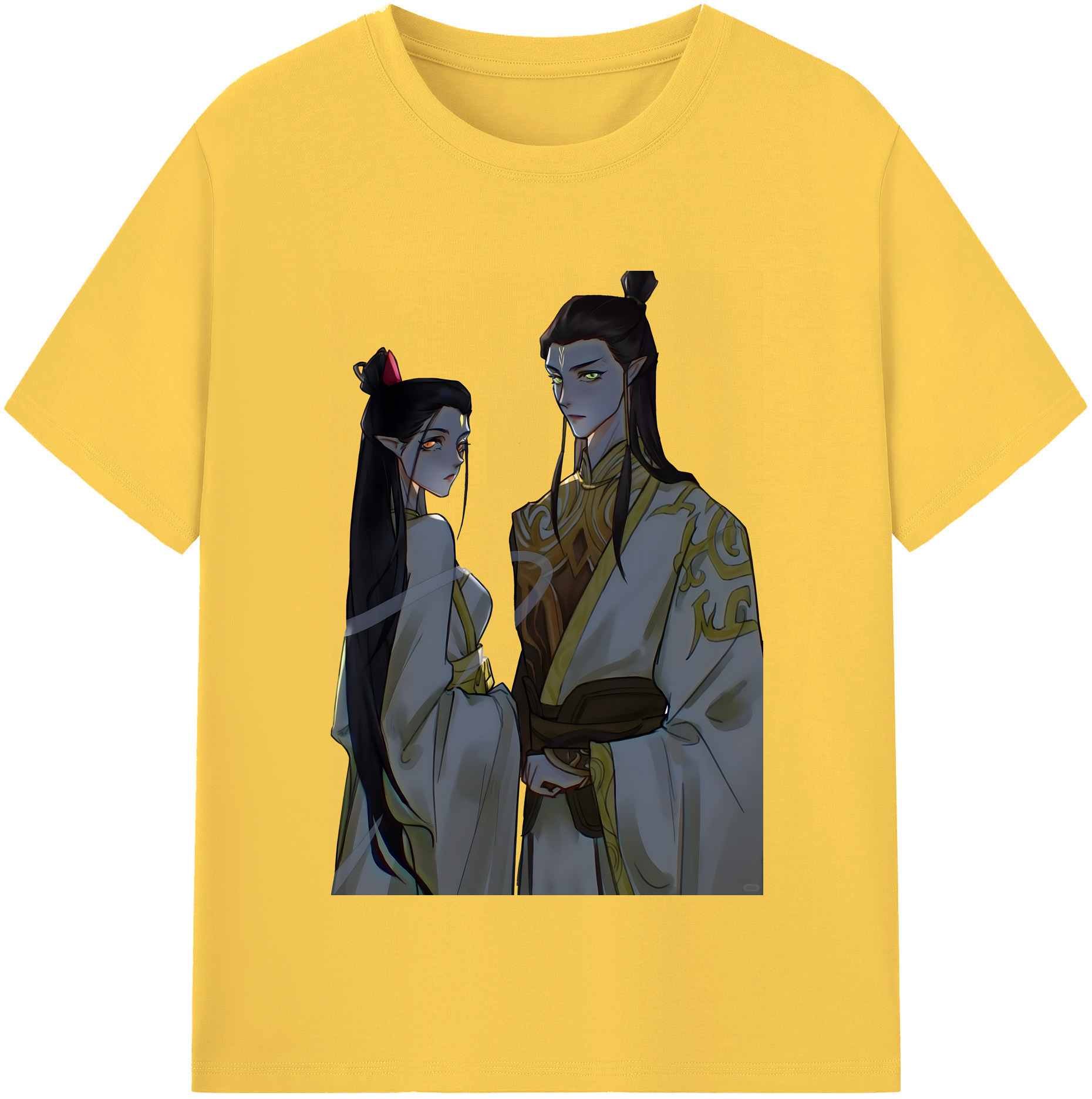 （画像用） Ne Zha 2 ナタ 魔童の大暴れ 綿100％半袖Tシャツ（フロントプリント）