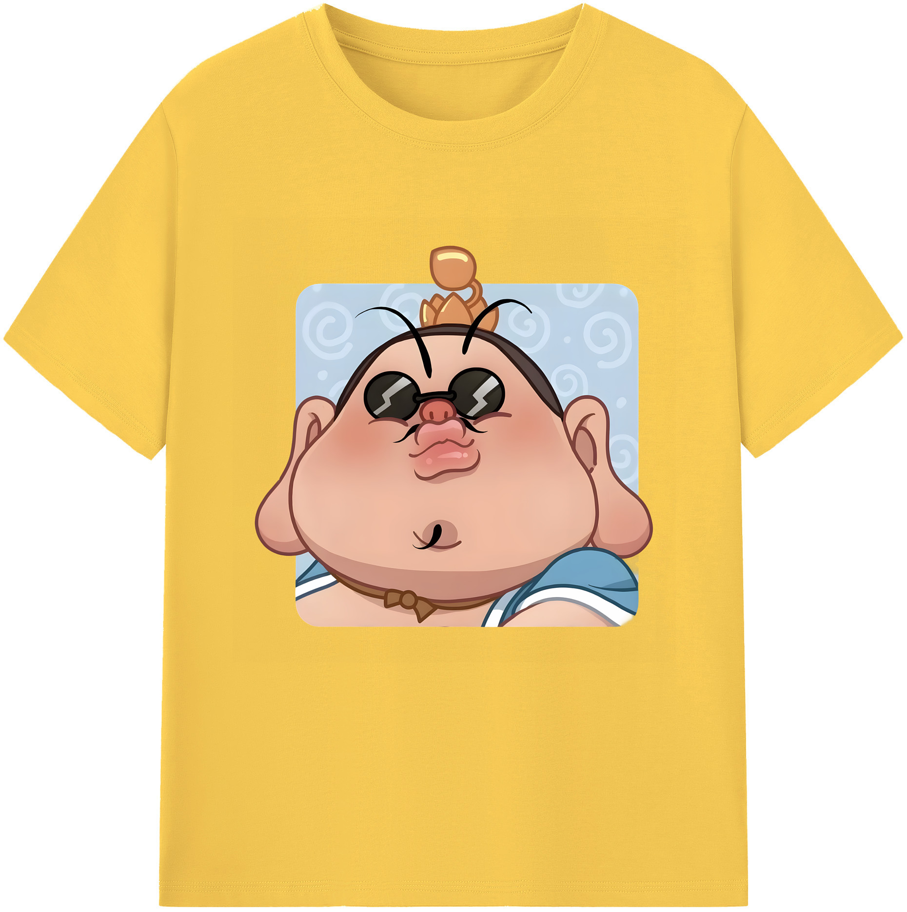 （画像用） Ne Zha 2 ナタ 魔童の大暴れ 綿100％半袖Tシャツ（フロントプリント）