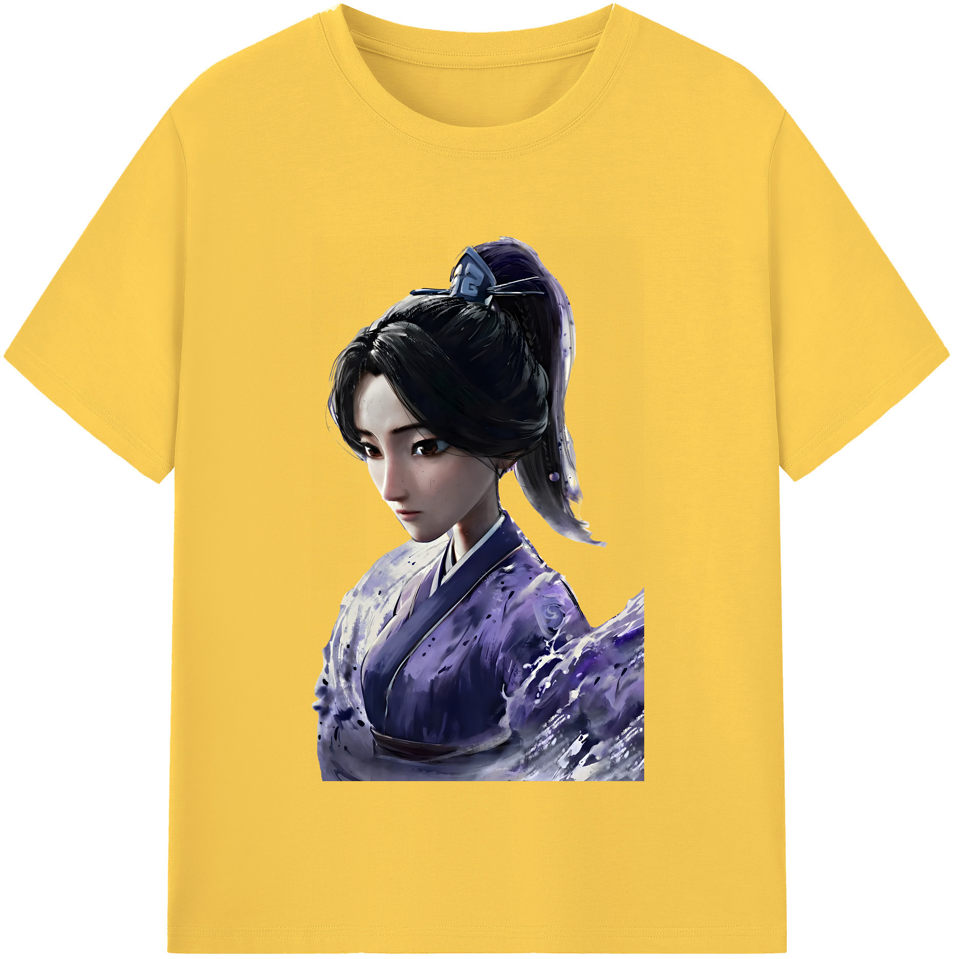 （画像用） Ne Zha 2 ナタ 魔童の大暴れ 綿100％半袖Tシャツ（フロントプリント）