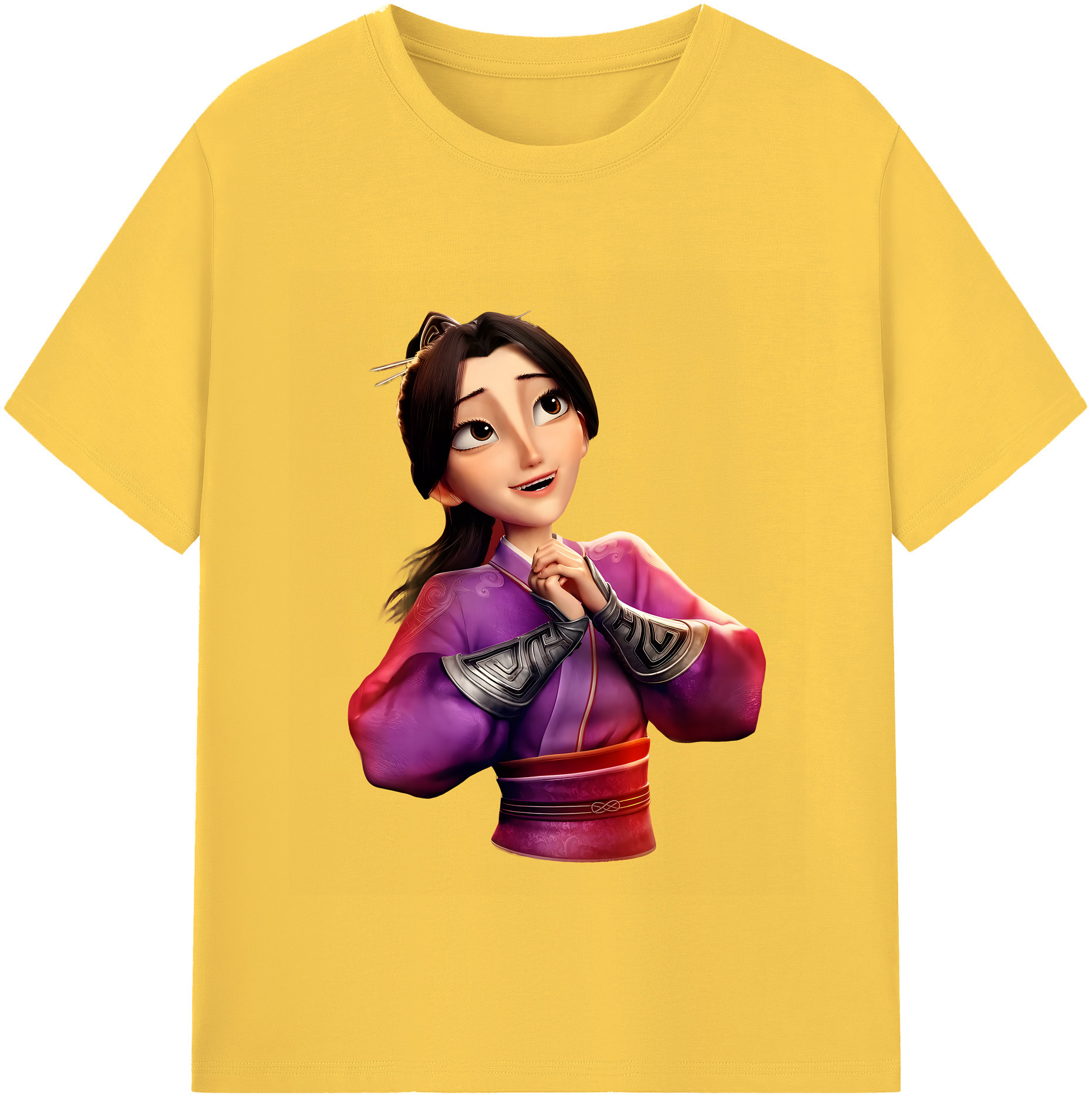 （画像用） Ne Zha 2 ナタ 魔童の大暴れ 綿100％半袖Tシャツ（フロントプリント）