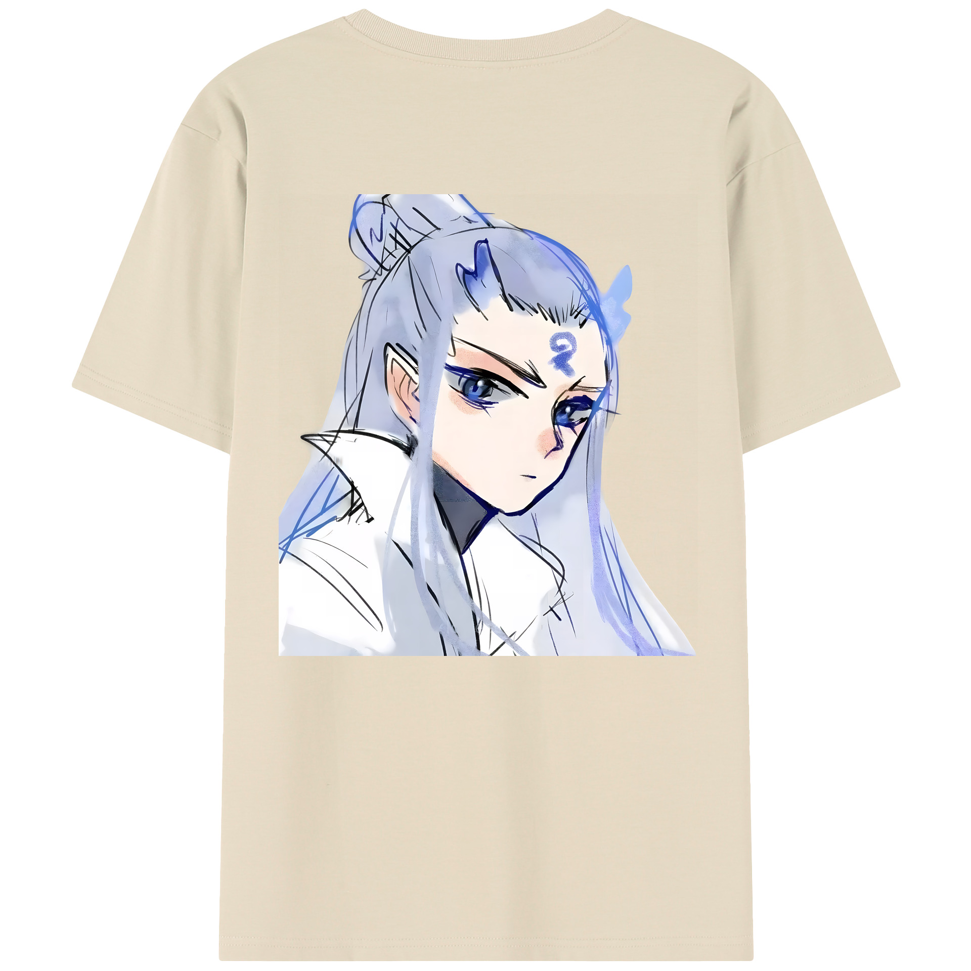 （画像用） Ne Zha 2 ナタ 魔童の大暴れ 綿100％半袖Tシャツ（背面プリント）