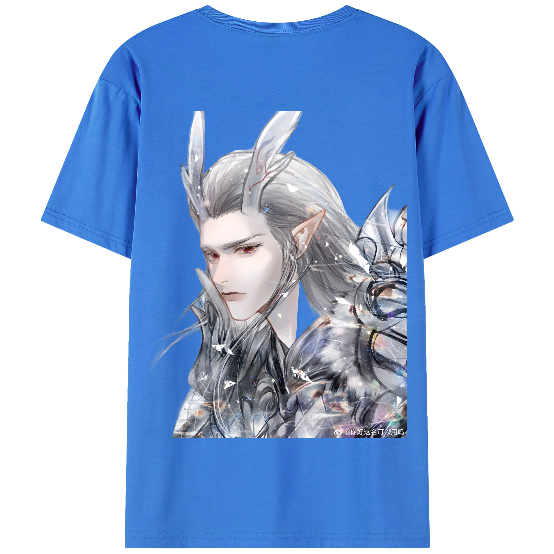 （画像用） Ne Zha 2 ナタ 魔童の大暴れ 綿100％半袖Tシャツ（背面プリント）