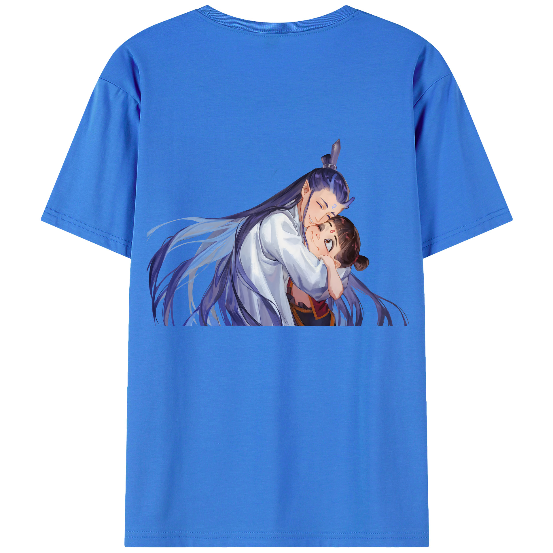 （画像用） Ne Zha 2 ナタ 魔童の大暴れ 綿100％半袖Tシャツ（背面プリント）
