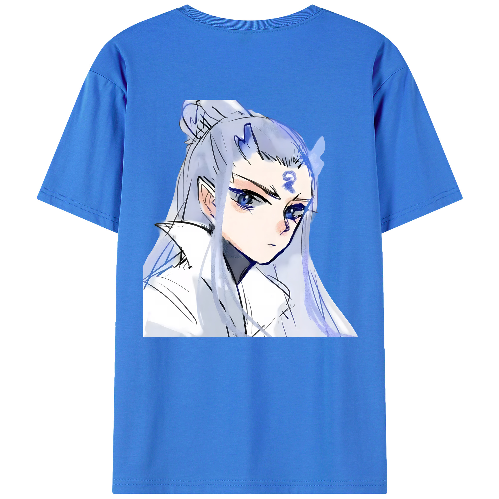 （画像用） Ne Zha 2 ナタ 魔童の大暴れ 綿100％半袖Tシャツ（背面プリント）