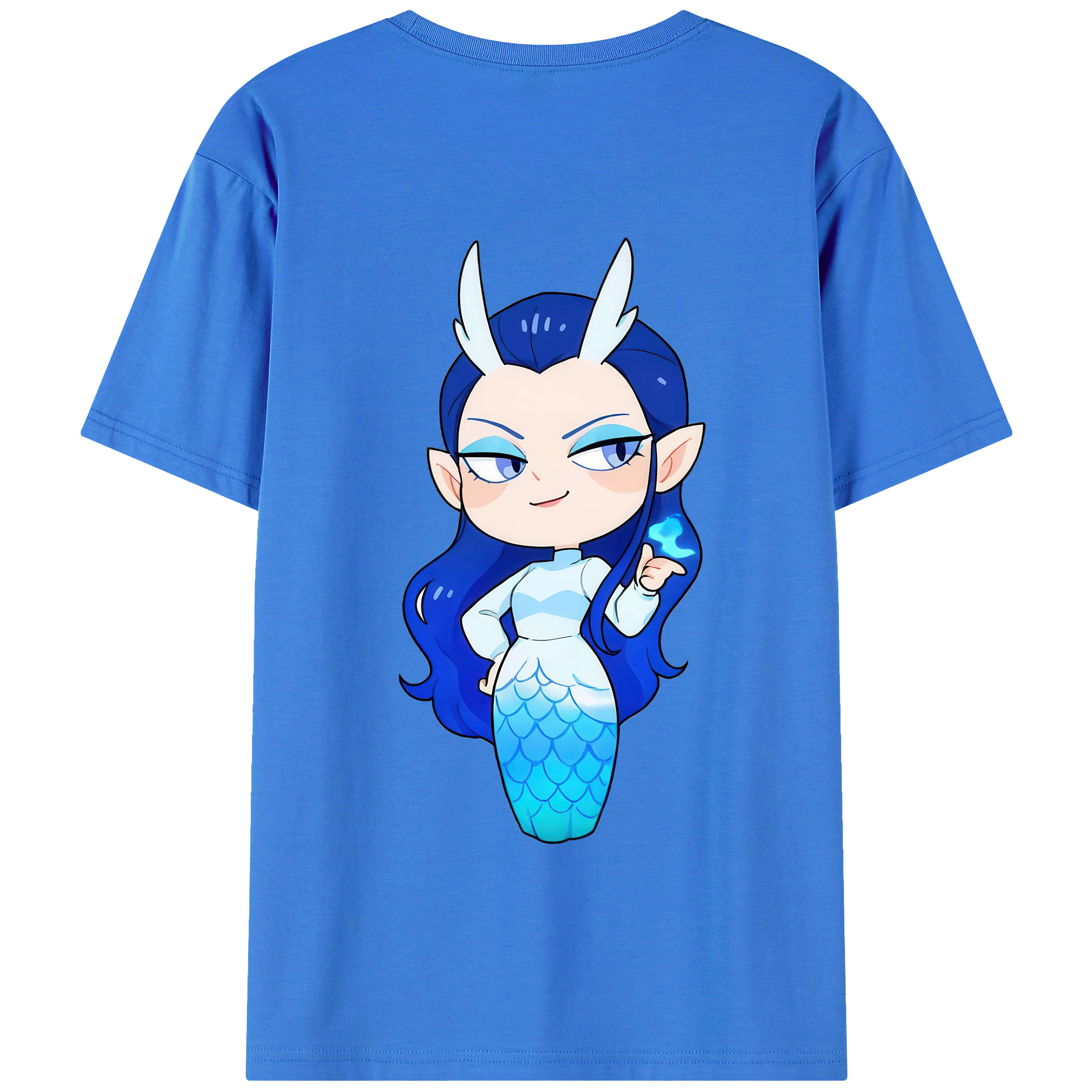 （画像用） Ne Zha 2 ナタ 魔童の大暴れ 綿100％半袖Tシャツ（背面プリント）