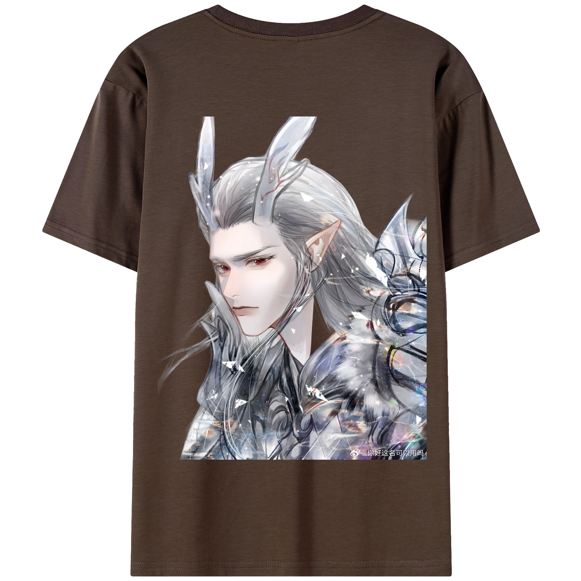 （画像用） Ne Zha 2 ナタ 魔童の大暴れ 綿100％半袖Tシャツ（背面プリント）