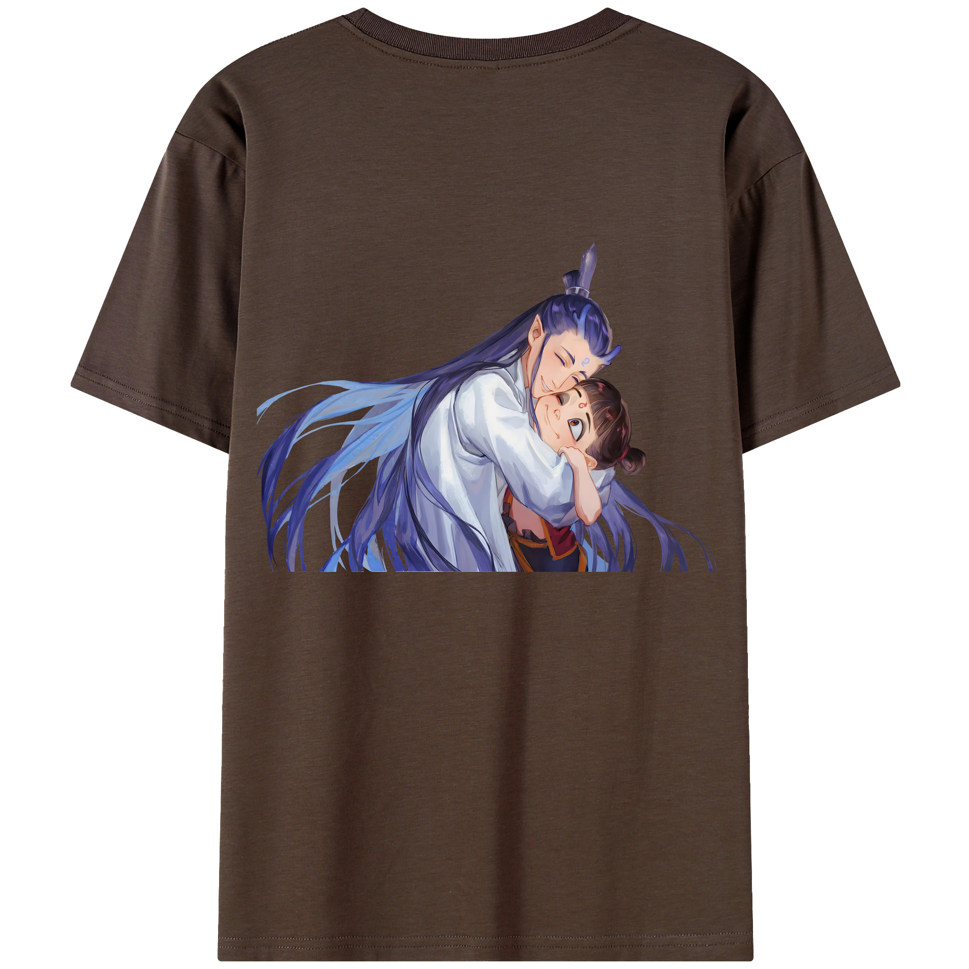 （画像用） Ne Zha 2 ナタ 魔童の大暴れ 綿100％半袖Tシャツ（背面プリント）