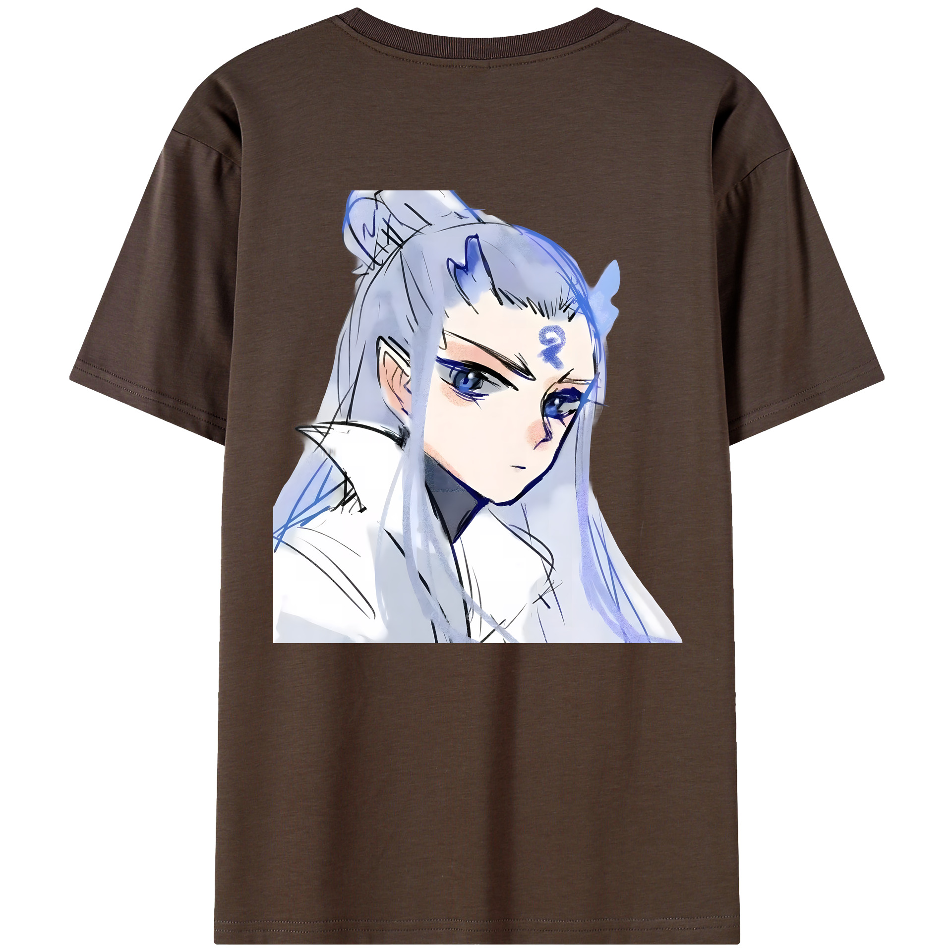 （画像用） Ne Zha 2 ナタ 魔童の大暴れ 綿100％半袖Tシャツ（背面プリント）