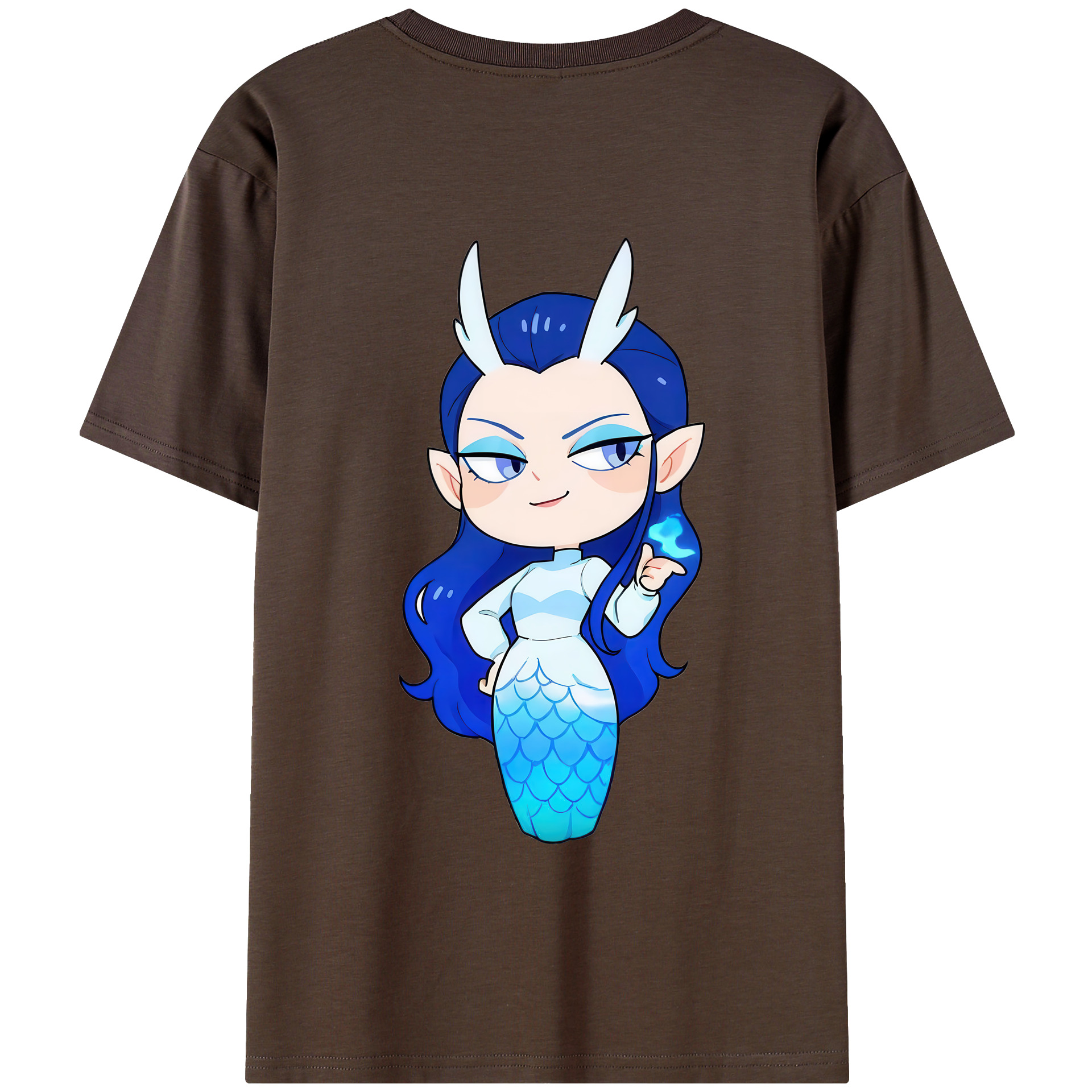 （画像用） Ne Zha 2 ナタ 魔童の大暴れ 綿100％半袖Tシャツ（背面プリント）