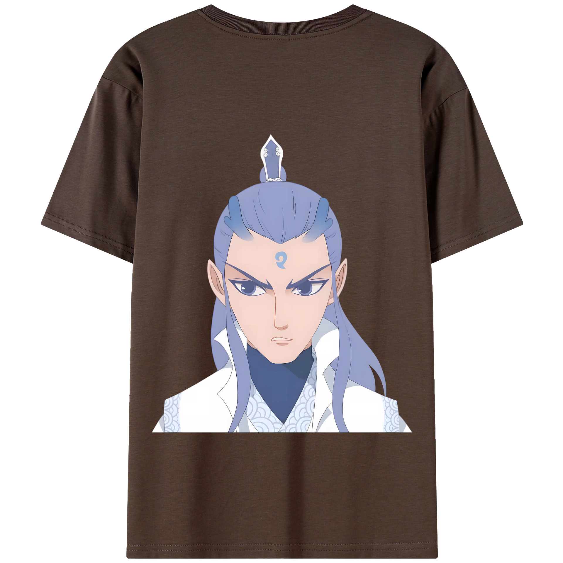 （画像用） Ne Zha 2 ナタ 魔童の大暴れ 綿100％半袖Tシャツ（背面プリント）