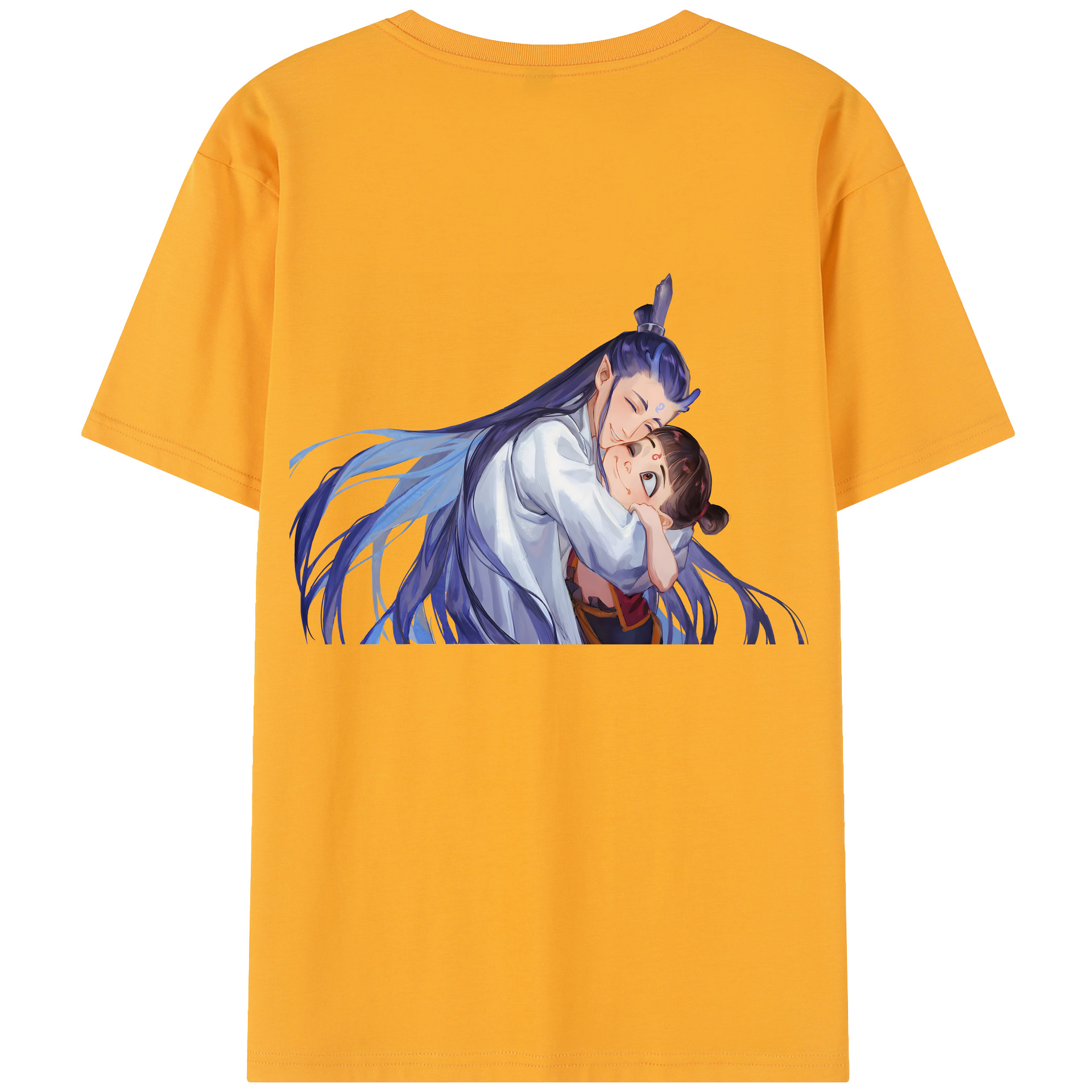 （画像用） Ne Zha 2 ナタ 魔童の大暴れ 綿100％半袖Tシャツ（背面プリント）