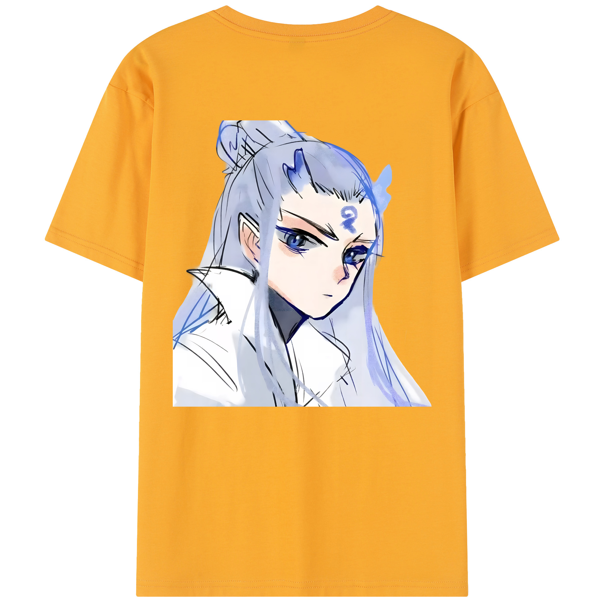 （画像用） Ne Zha 2 ナタ 魔童の大暴れ 綿100％半袖Tシャツ（背面プリント）