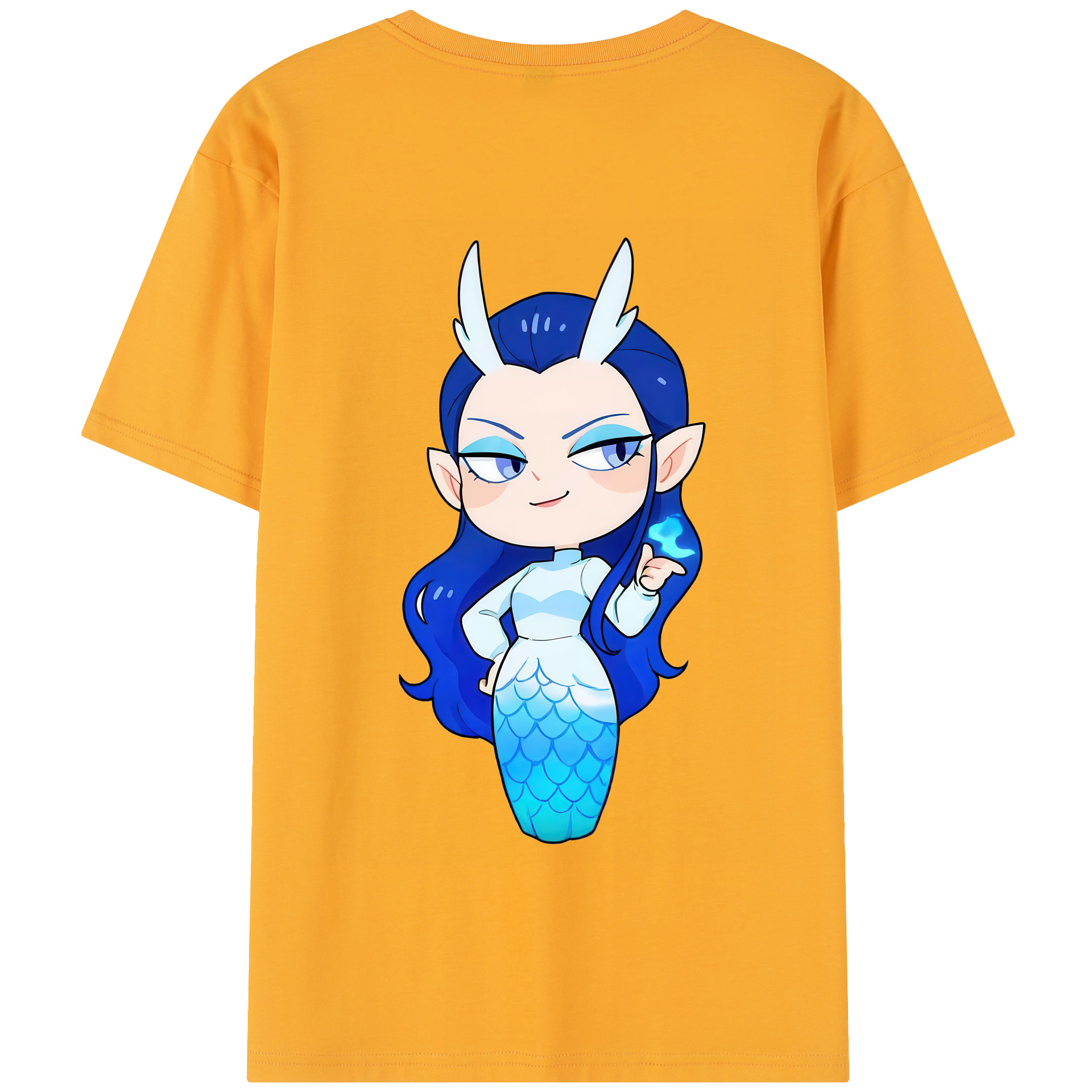 （画像用） Ne Zha 2 ナタ 魔童の大暴れ 綿100％半袖Tシャツ（背面プリント）