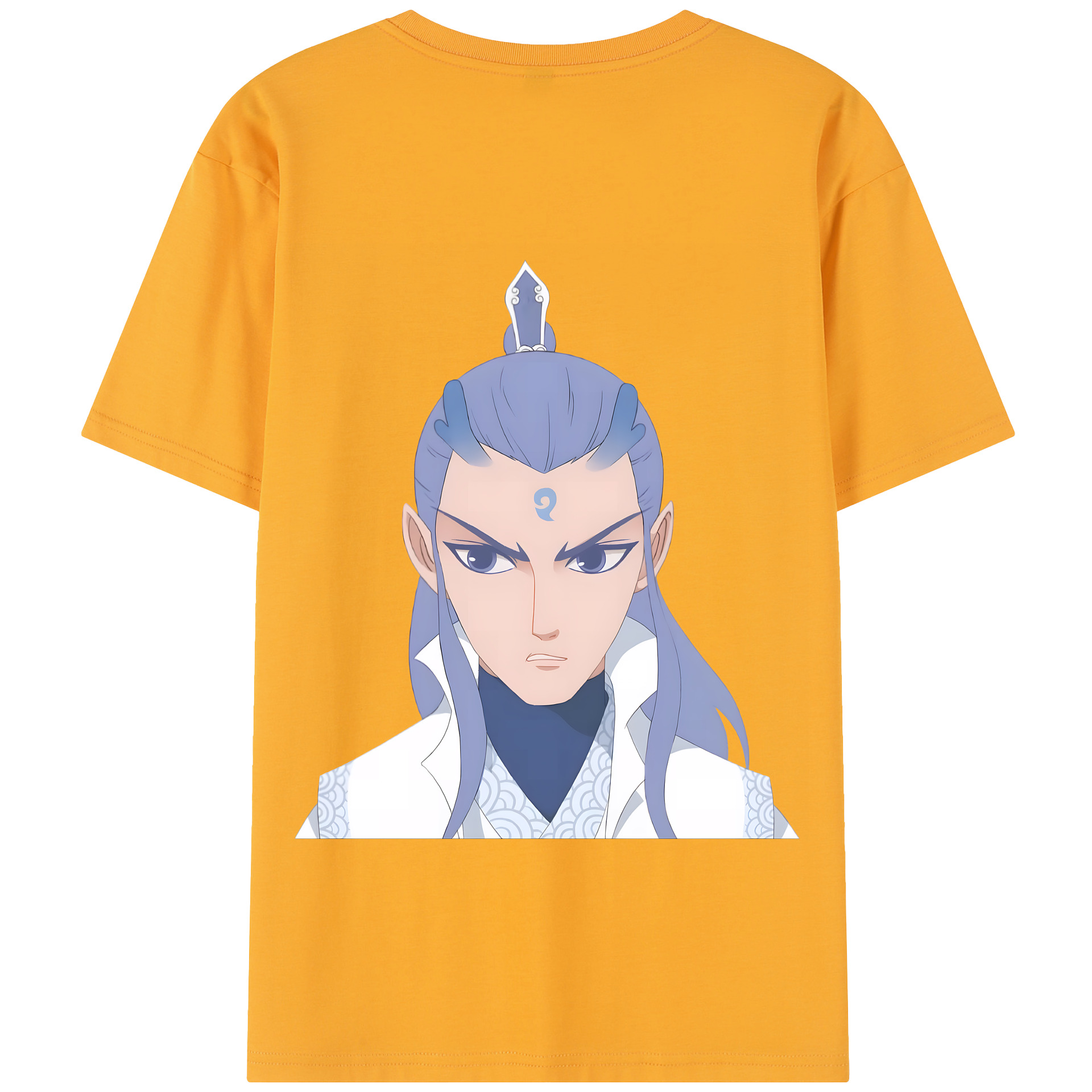 （画像用） Ne Zha 2 ナタ 魔童の大暴れ 綿100％半袖Tシャツ（背面プリント）