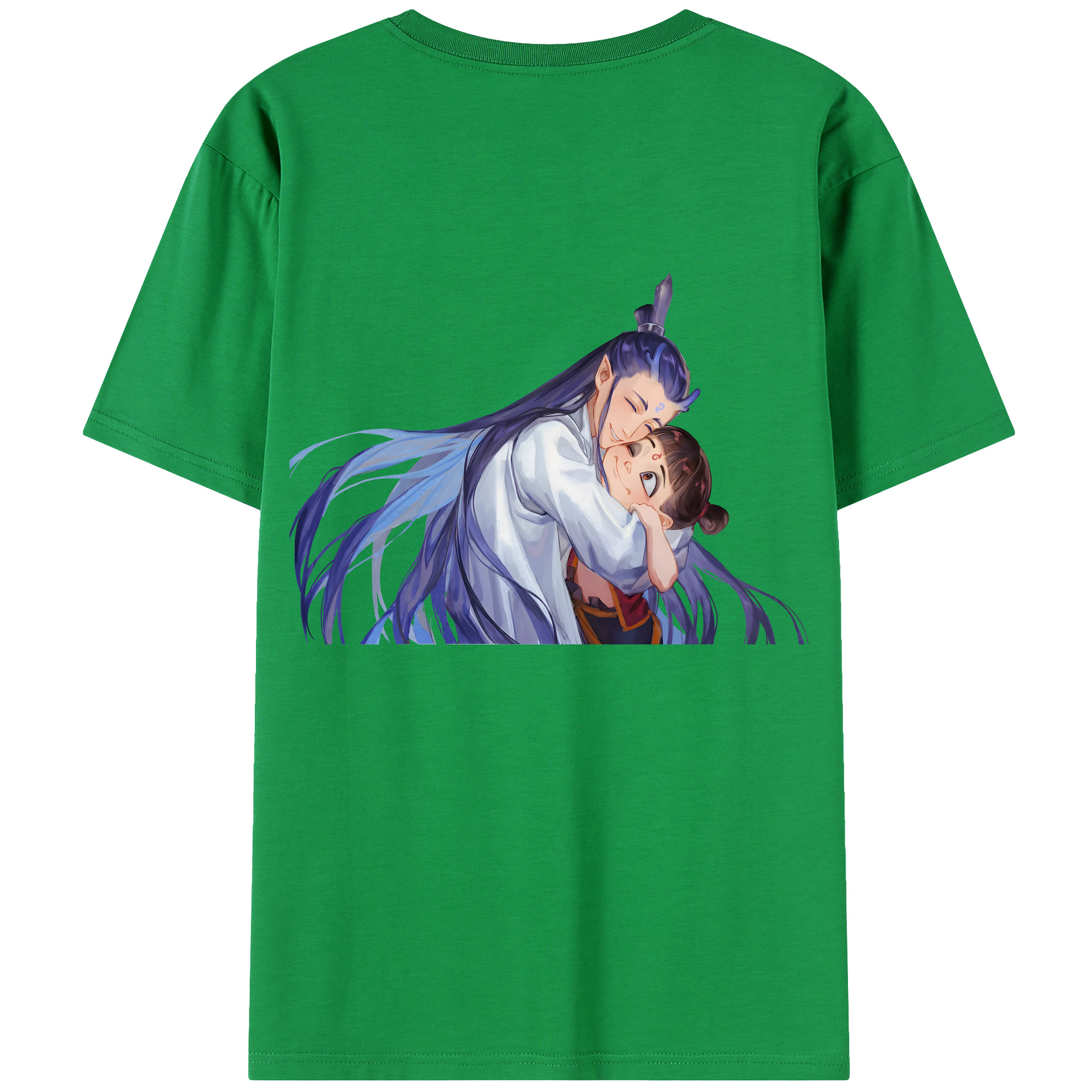 （画像用） Ne Zha 2 ナタ 魔童の大暴れ 綿100％半袖Tシャツ（背面プリント）