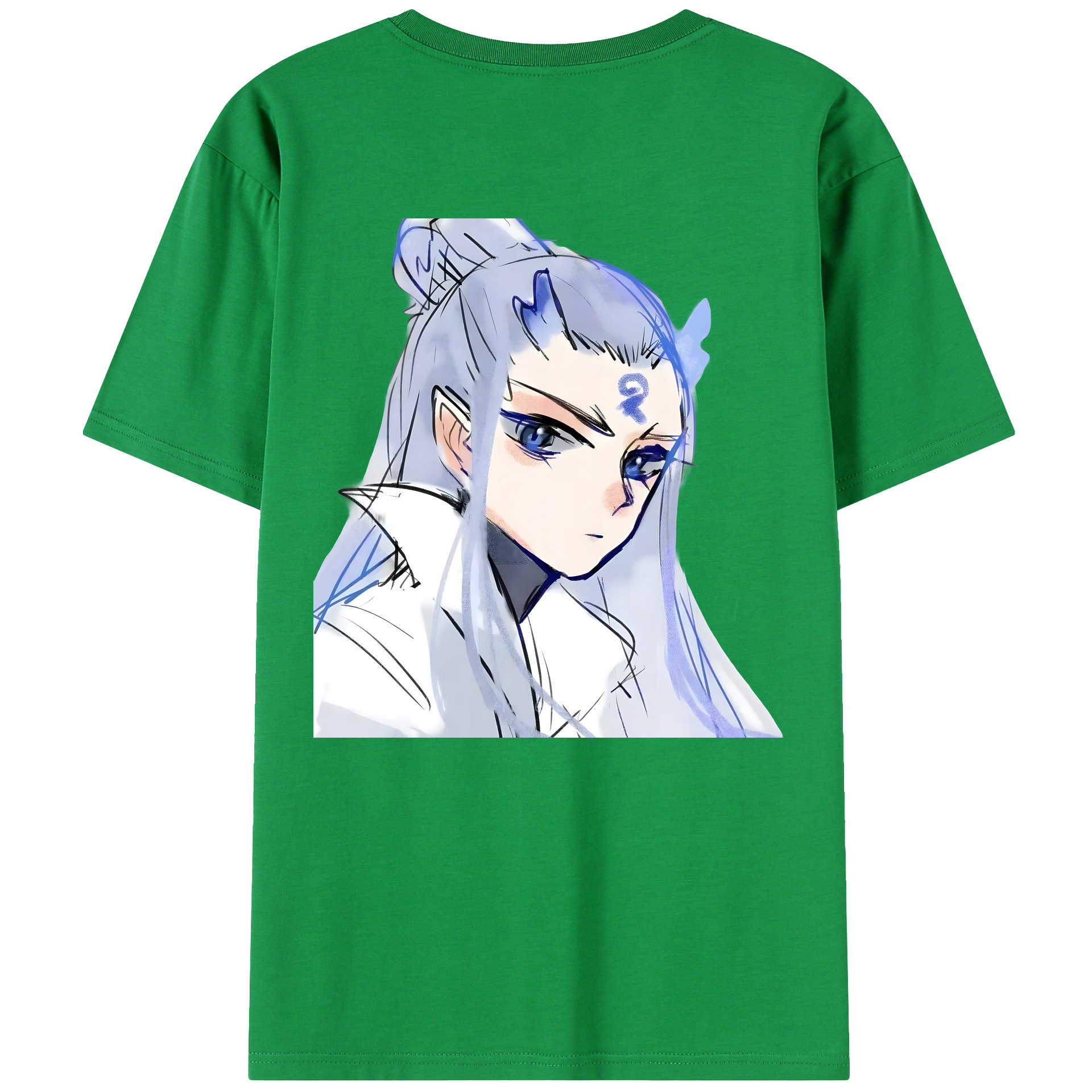 （画像用） Ne Zha 2 ナタ 魔童の大暴れ 綿100％半袖Tシャツ（背面プリント）