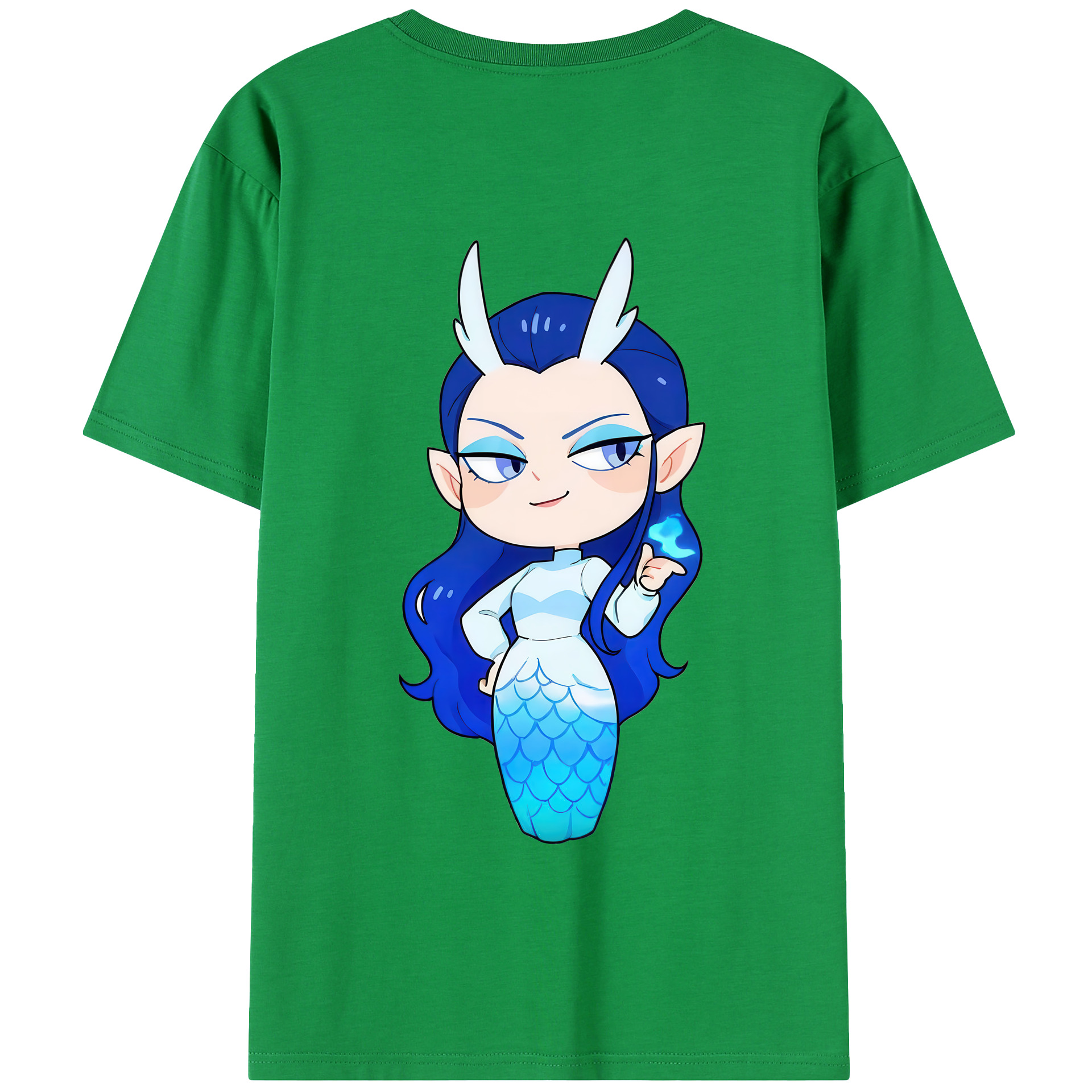 （画像用） Ne Zha 2 ナタ 魔童の大暴れ 綿100％半袖Tシャツ（背面プリント）