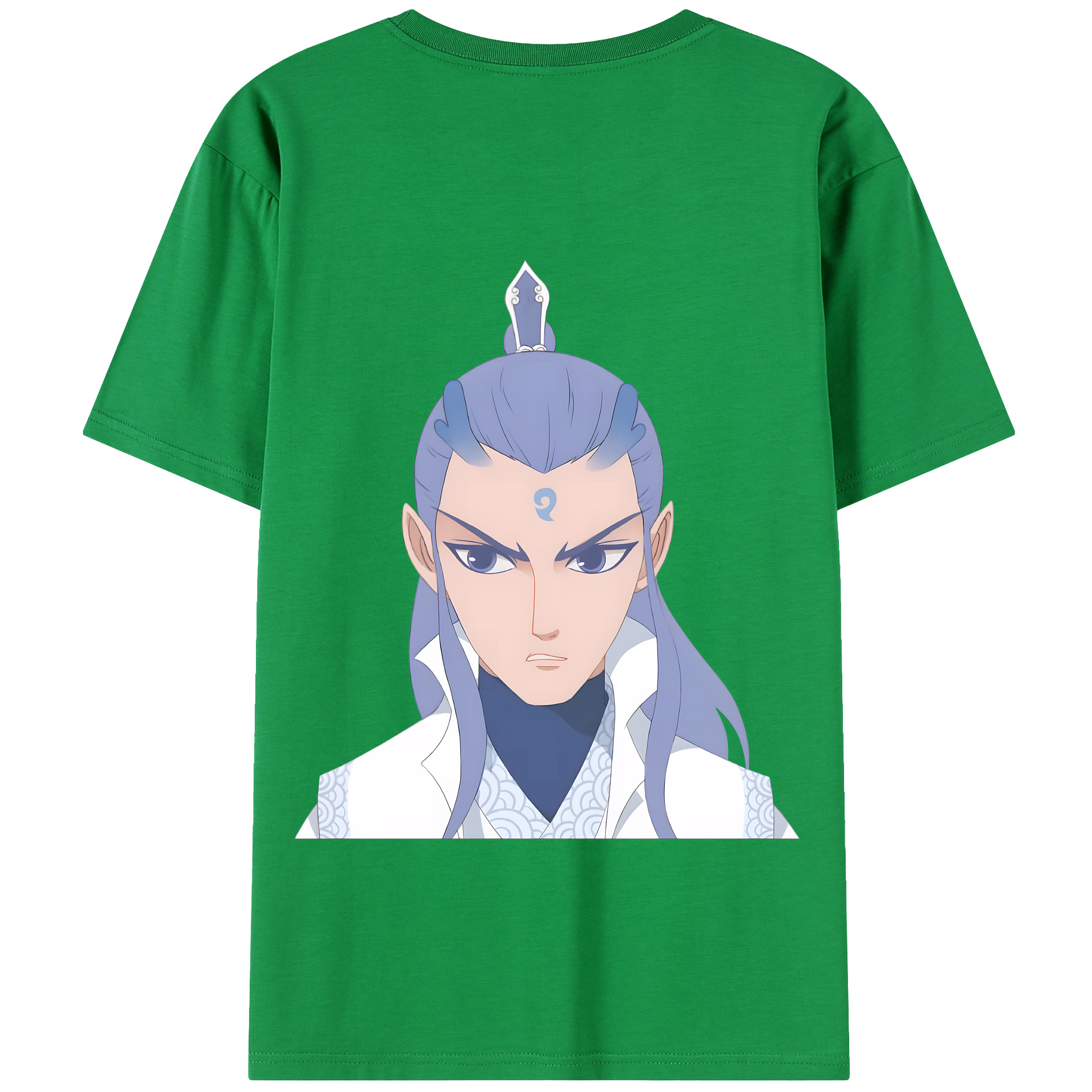 （画像用） Ne Zha 2 ナタ 魔童の大暴れ 綿100％半袖Tシャツ（背面プリント）