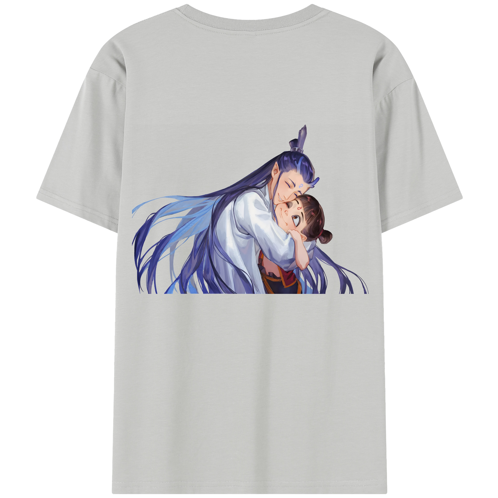 （画像用） Ne Zha 2 ナタ 魔童の大暴れ 綿100％半袖Tシャツ（背面プリント）