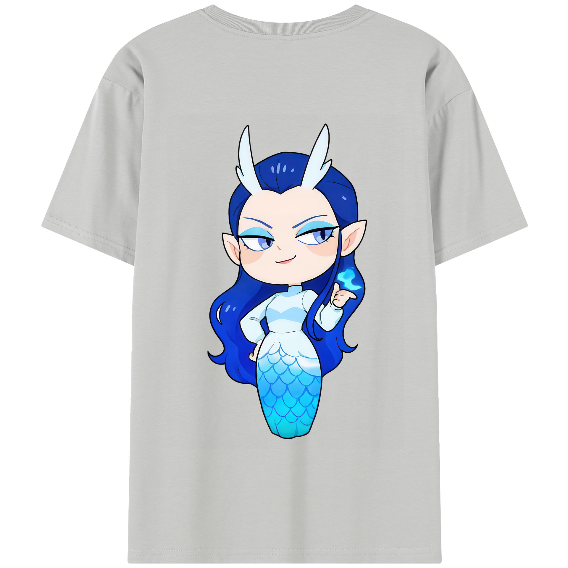 （画像用） Ne Zha 2 ナタ 魔童の大暴れ 綿100％半袖Tシャツ（背面プリント）