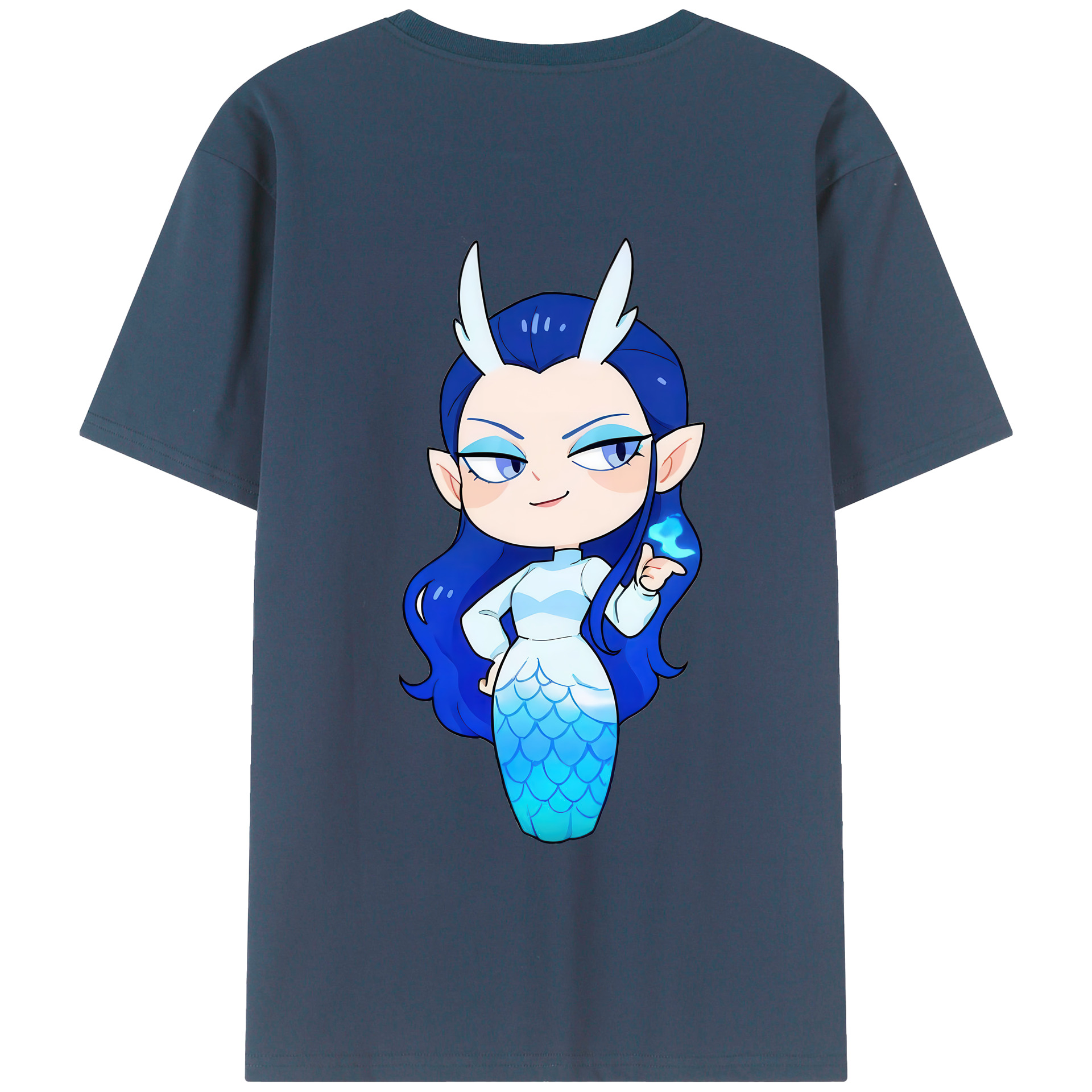 （画像用） Ne Zha 2 ナタ 魔童の大暴れ 綿100％半袖Tシャツ（背面プリント）