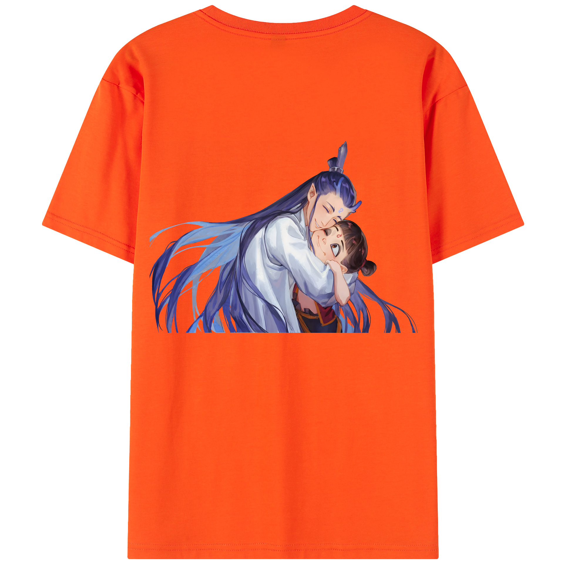 （画像用） Ne Zha 2 ナタ 魔童の大暴れ 綿100％半袖Tシャツ（背面プリント）
