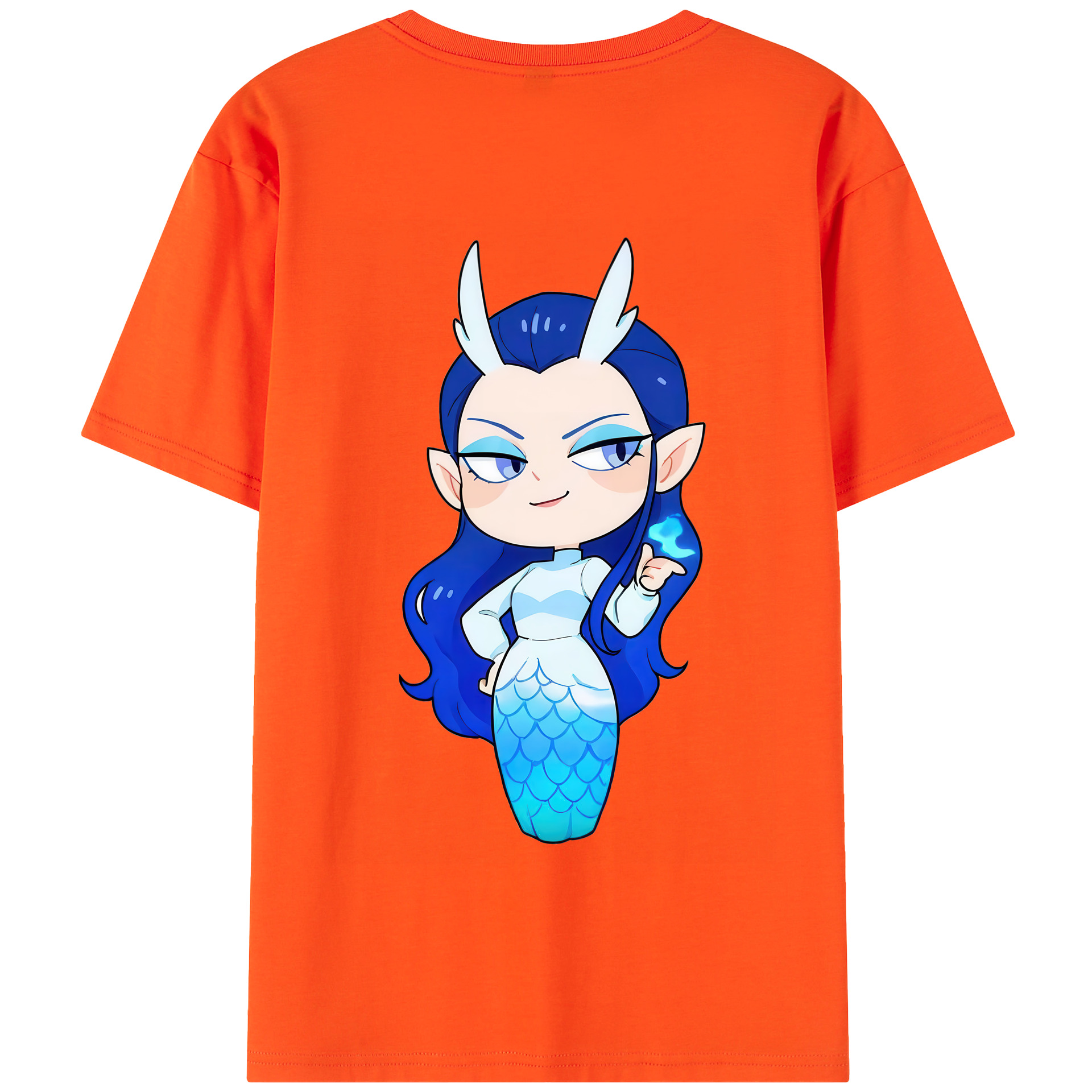 （画像用） Ne Zha 2 ナタ 魔童の大暴れ 綿100％半袖Tシャツ（背面プリント）