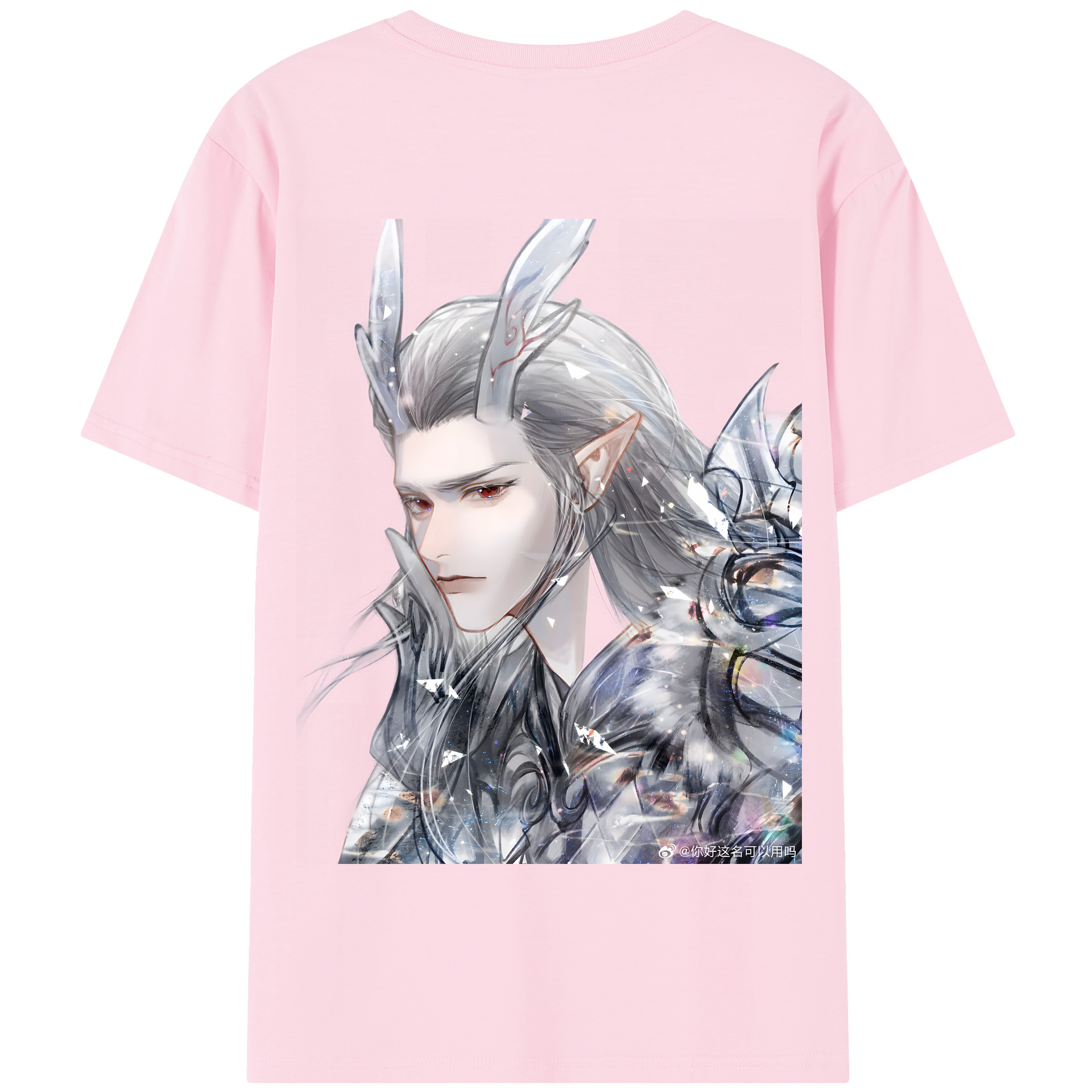 （画像用） Ne Zha 2 ナタ 魔童の大暴れ 綿100％半袖Tシャツ（背面プリント）
