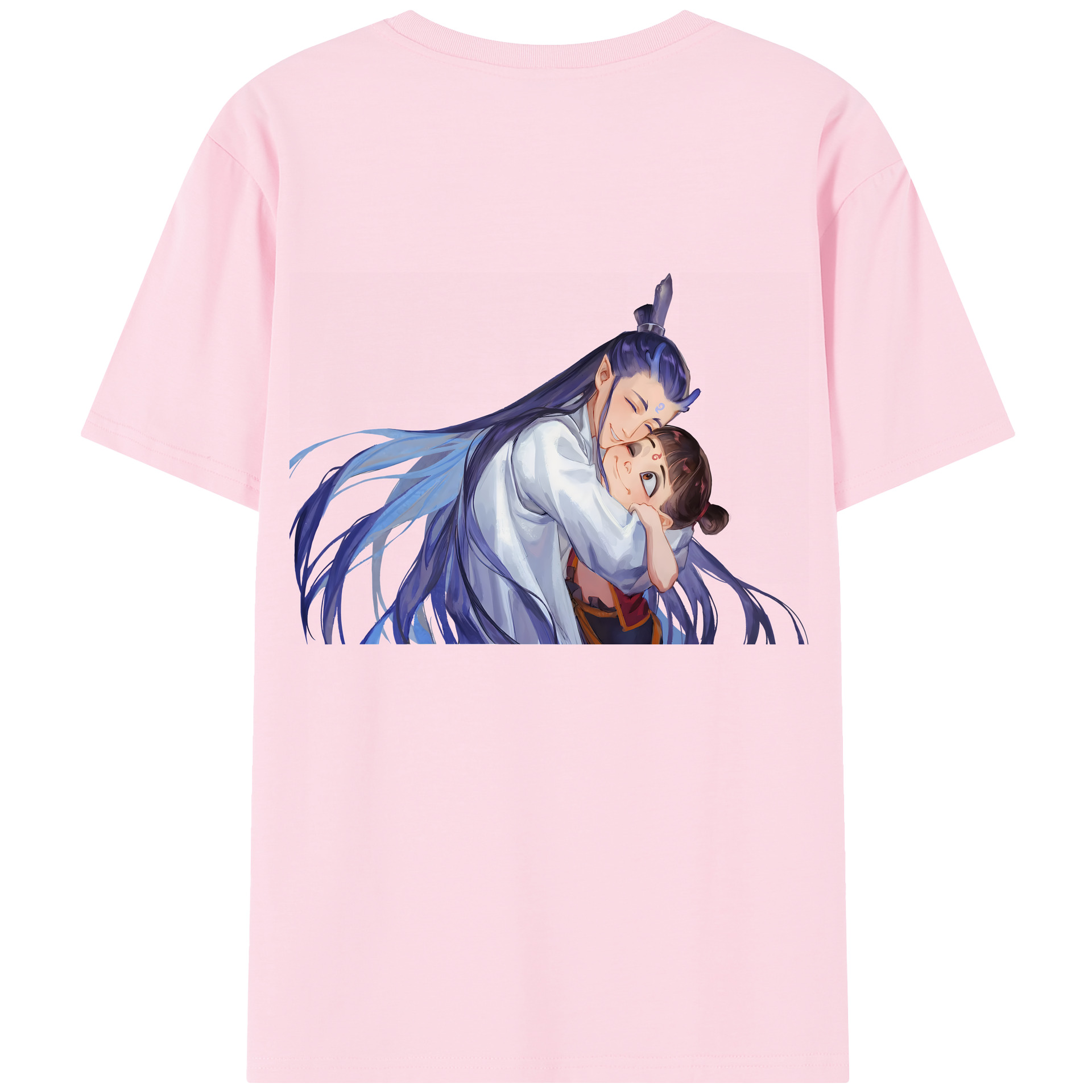 （画像用） Ne Zha 2 ナタ 魔童の大暴れ 綿100％半袖Tシャツ（背面プリント）