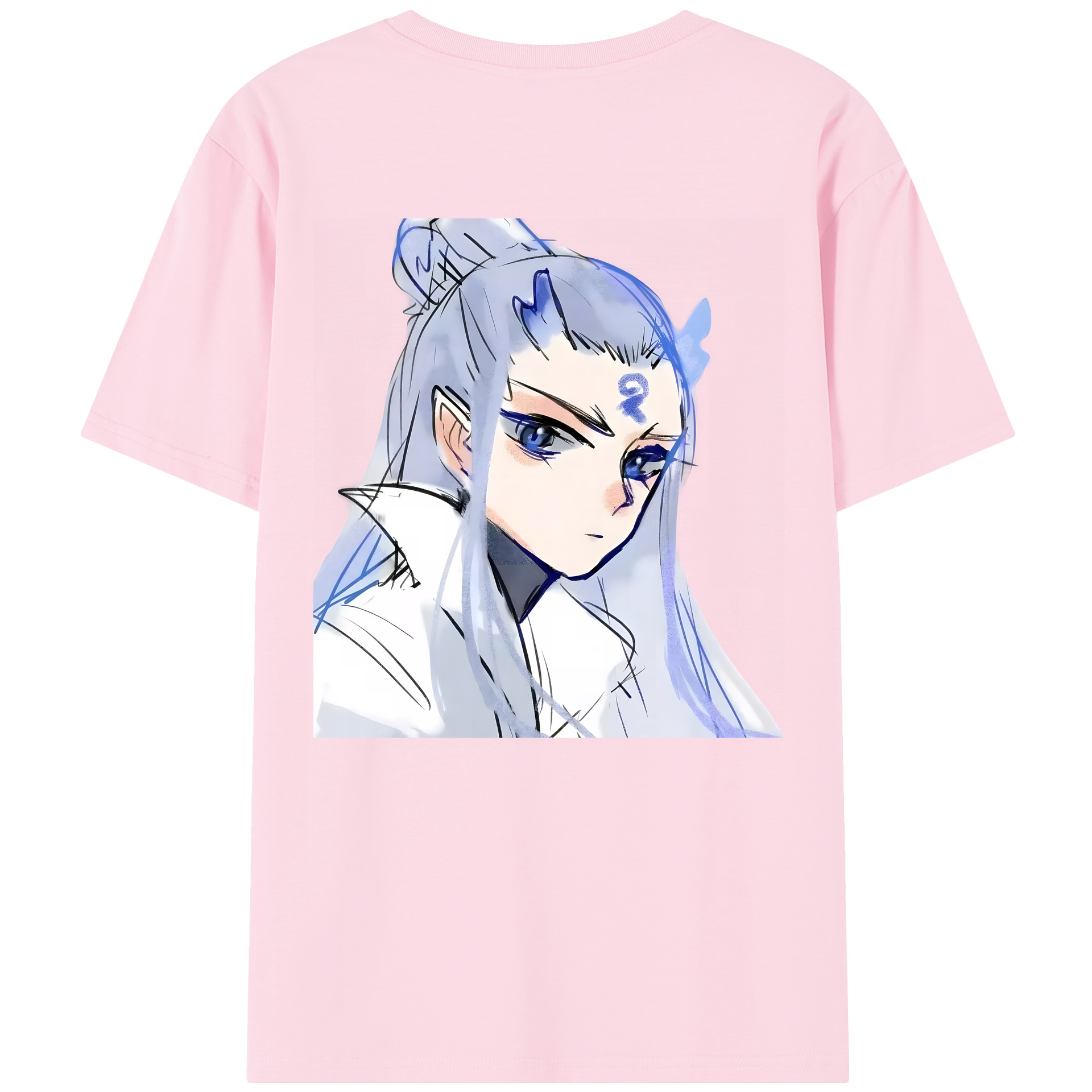 （画像用） Ne Zha 2 ナタ 魔童の大暴れ 綿100％半袖Tシャツ（背面プリント）