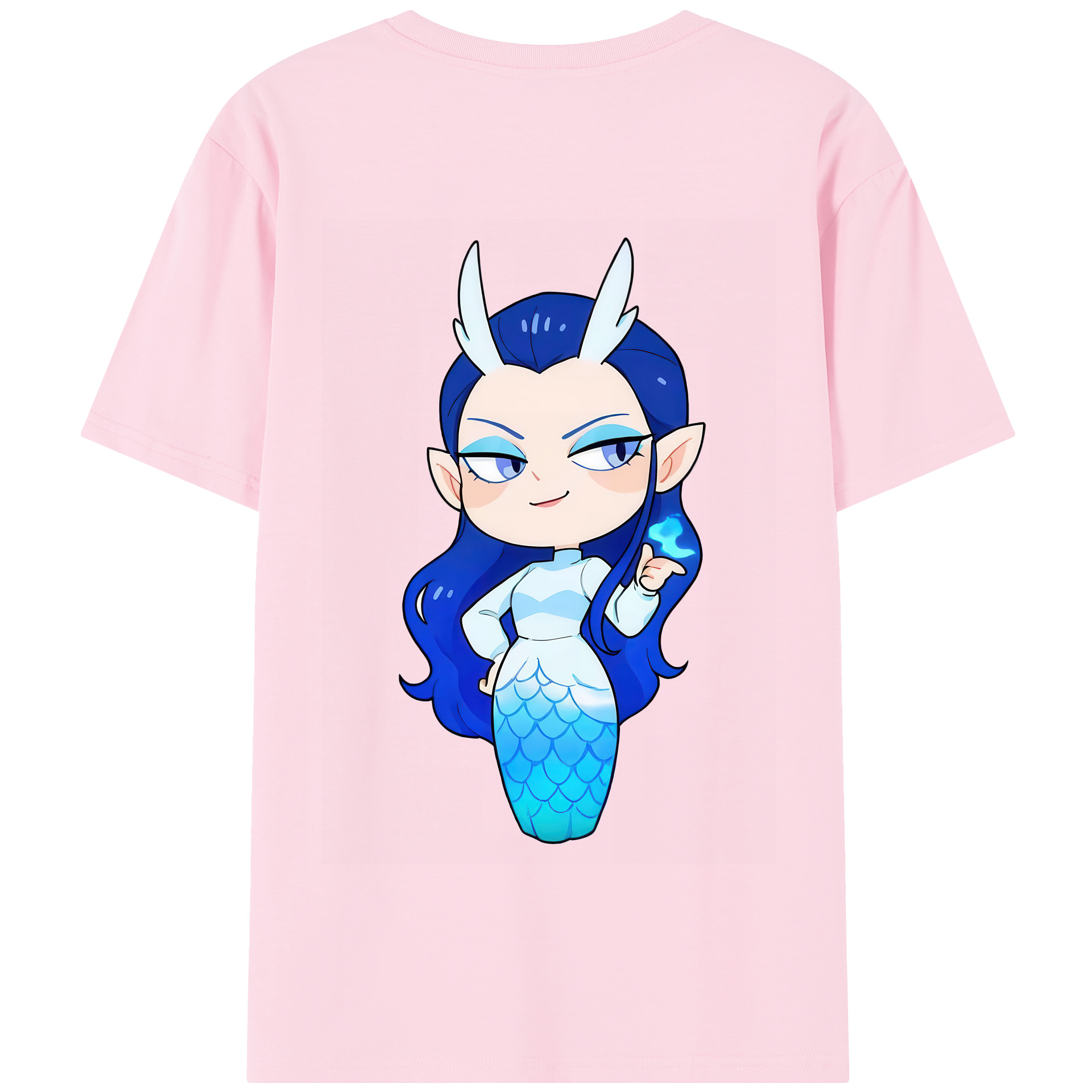 （画像用） Ne Zha 2 ナタ 魔童の大暴れ 綿100％半袖Tシャツ（背面プリント）