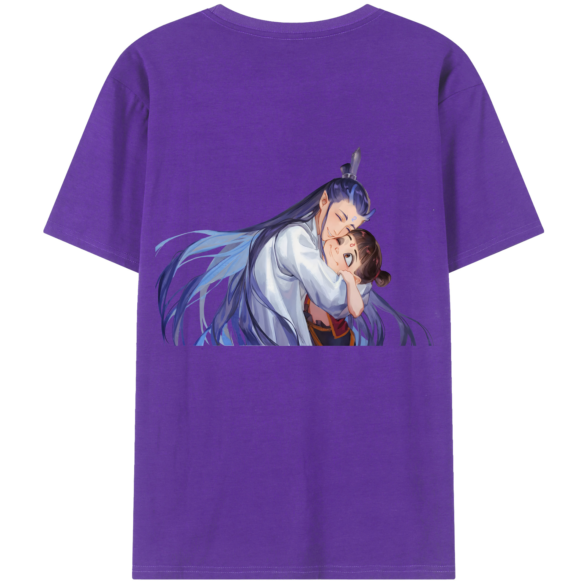 （画像用） Ne Zha 2 ナタ 魔童の大暴れ 綿100％半袖Tシャツ（背面プリント）