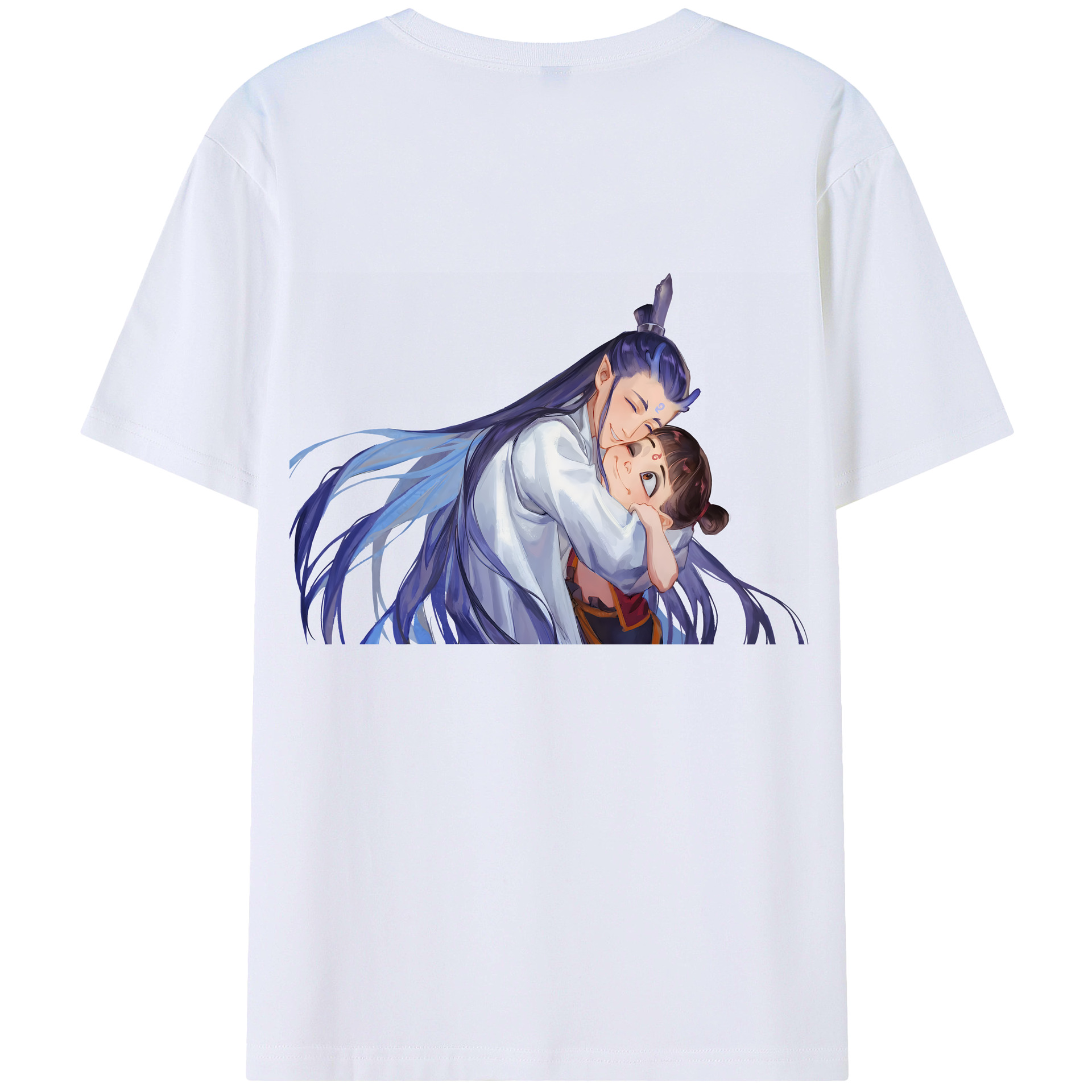 （画像用） Ne Zha 2 ナタ 魔童の大暴れ 綿100％半袖Tシャツ（背面プリント）