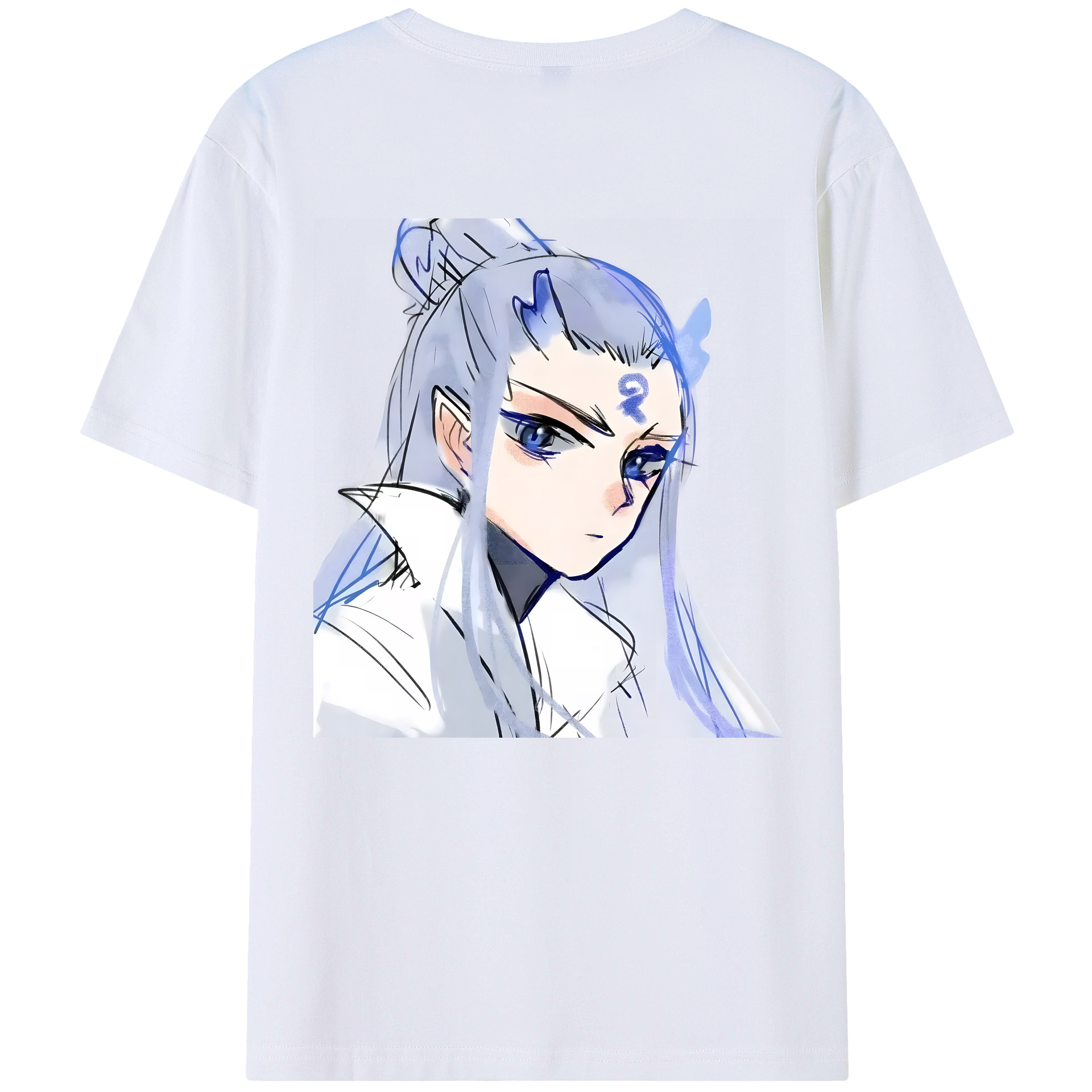 （画像用） Ne Zha 2 ナタ 魔童の大暴れ 綿100％半袖Tシャツ（背面プリント）