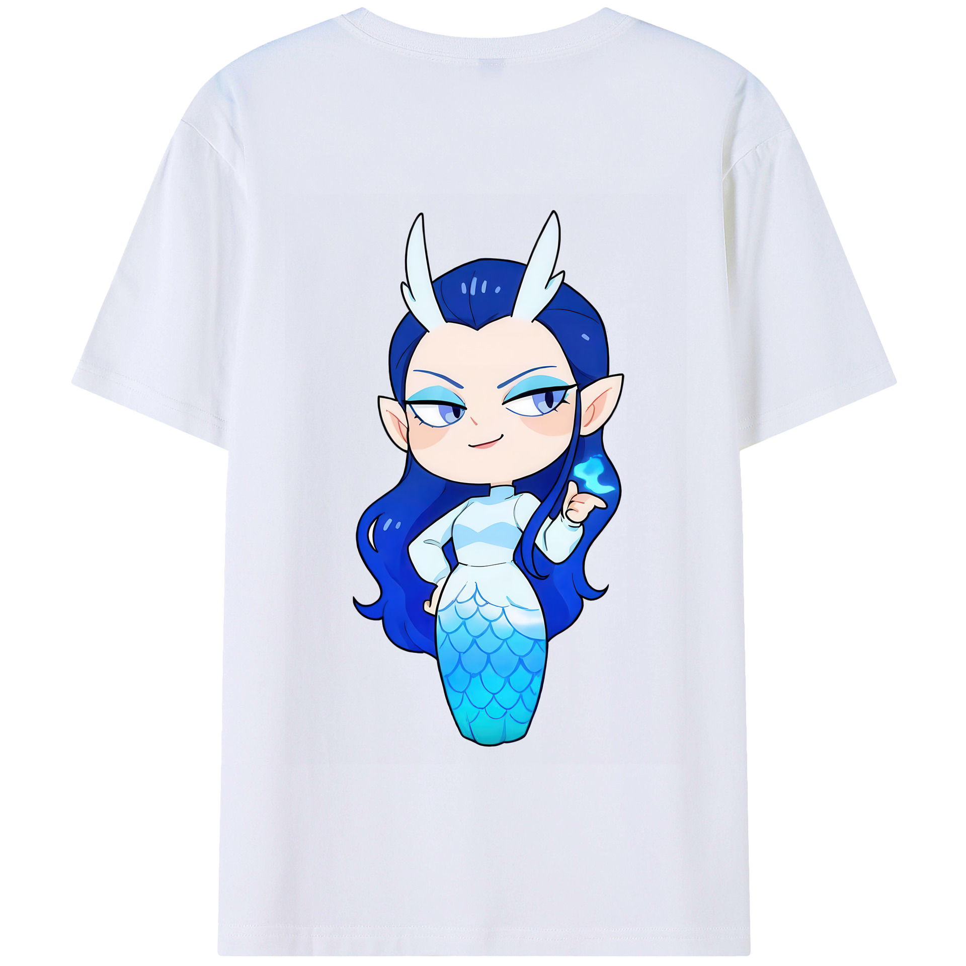 （画像用） Ne Zha 2 ナタ 魔童の大暴れ 綿100％半袖Tシャツ（背面プリント）