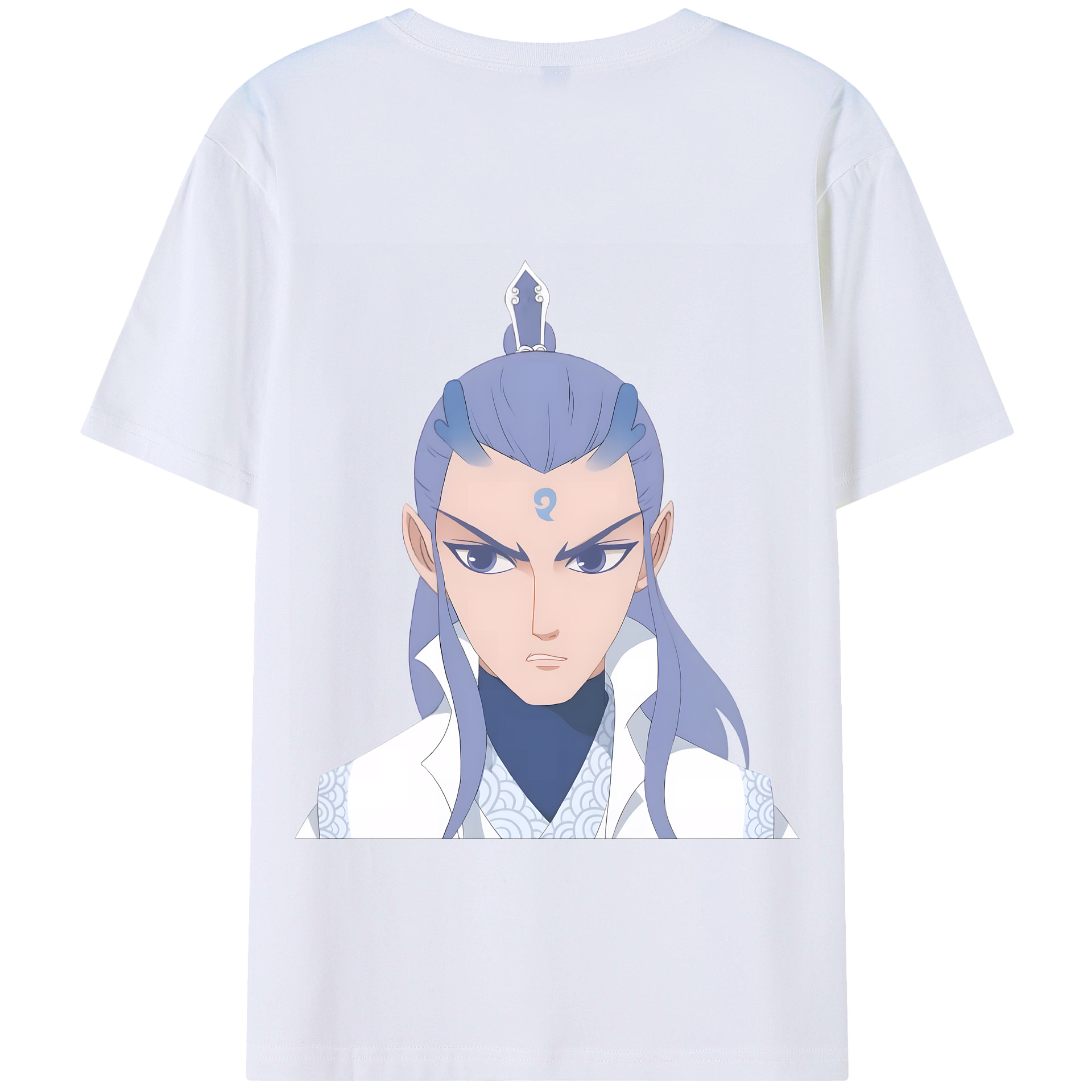 （画像用） Ne Zha 2 ナタ 魔童の大暴れ 綿100％半袖Tシャツ（背面プリント）