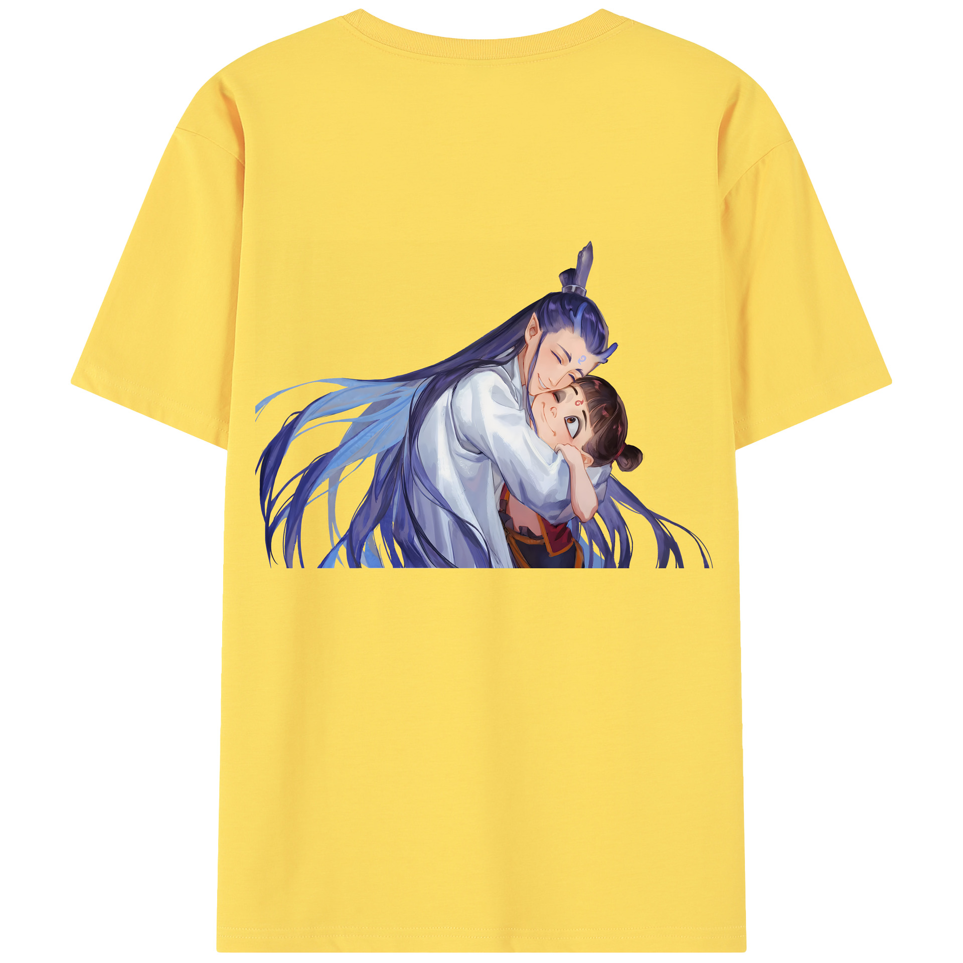 （画像用） Ne Zha 2 ナタ 魔童の大暴れ 綿100％半袖Tシャツ（背面プリント）
