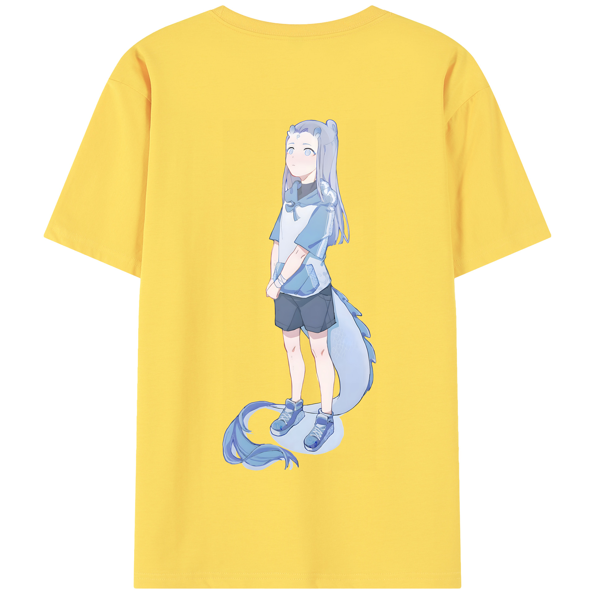 （画像用） Ne Zha 2 ナタ 魔童の大暴れ 綿100％半袖Tシャツ（背面プリント）